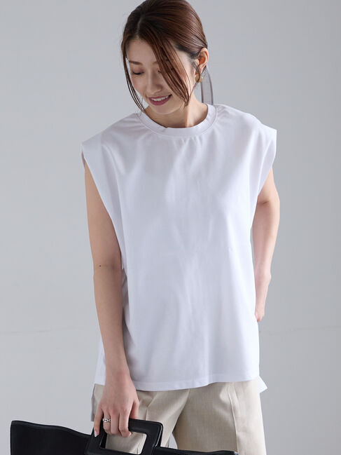 Te chichi「シルケットノースリーブチュニック」|Tシャツ・カットソー|