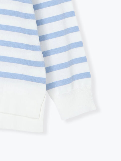 Te chichi「ボーダーボックスシルエットプルオーバー」|ニット・セーター|