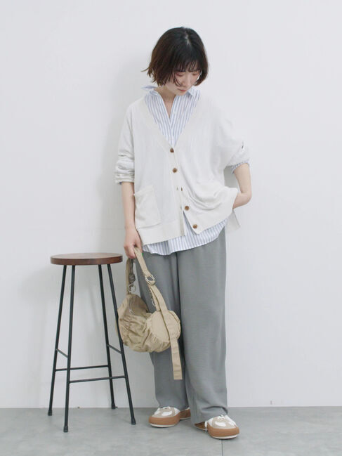 Samansa Mos2 blue「【接触冷感】マルチスタイルシャツ」|シャツ・ブラウス|