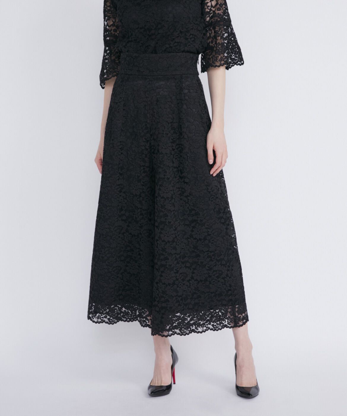 Maglie le cassetto「《M Maglie le cassetto》太ベルトハイウエストレースパンツ」|その他|