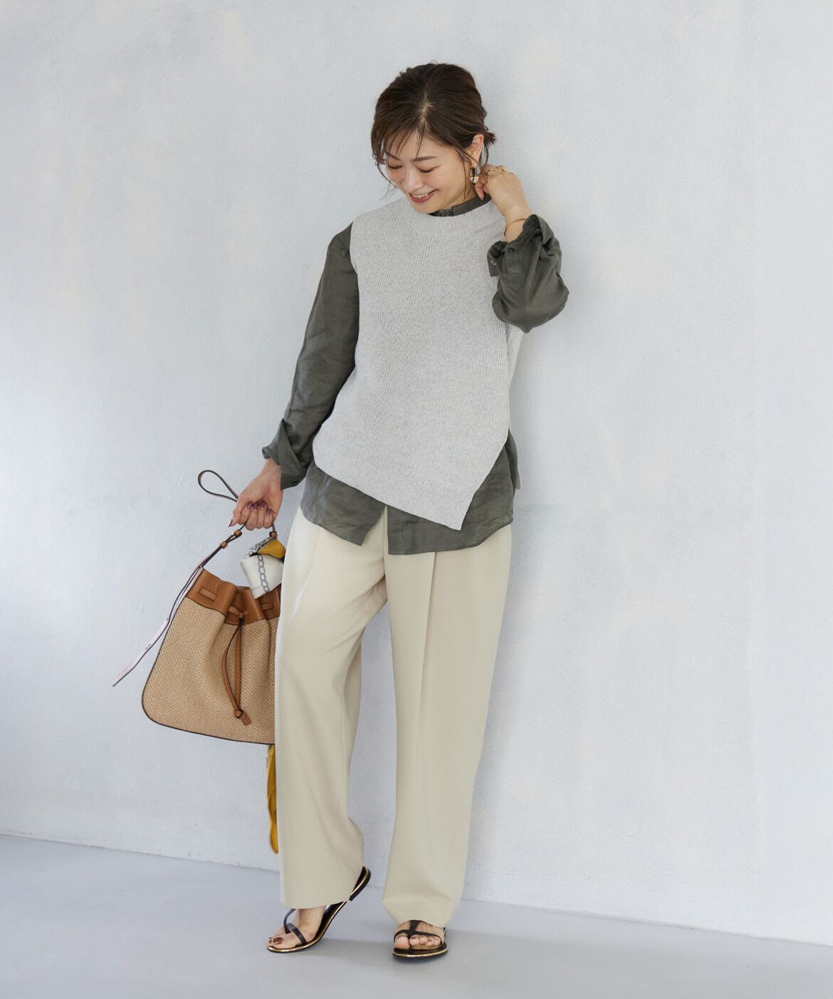 INED「《大きいサイズ》バレルパンツ《三尋木奈保コラボ》」|その他|