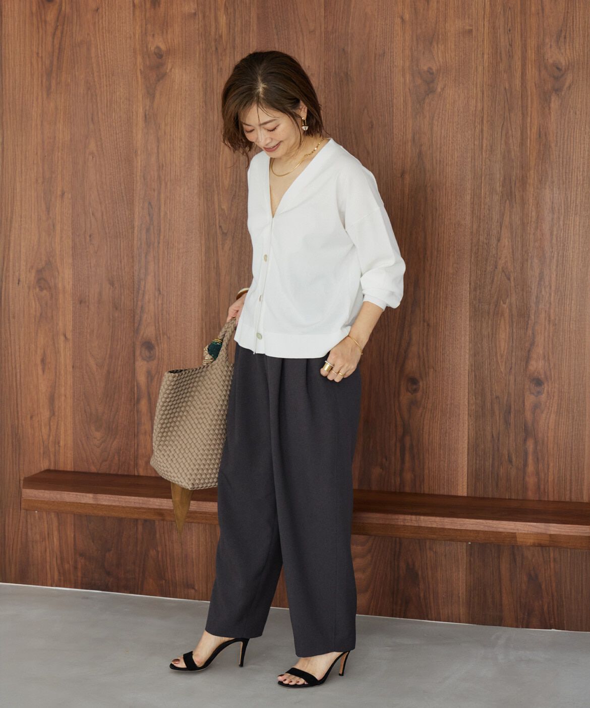 INED「《大きいサイズ》バレルパンツ《三尋木奈保コラボ》」|その他|