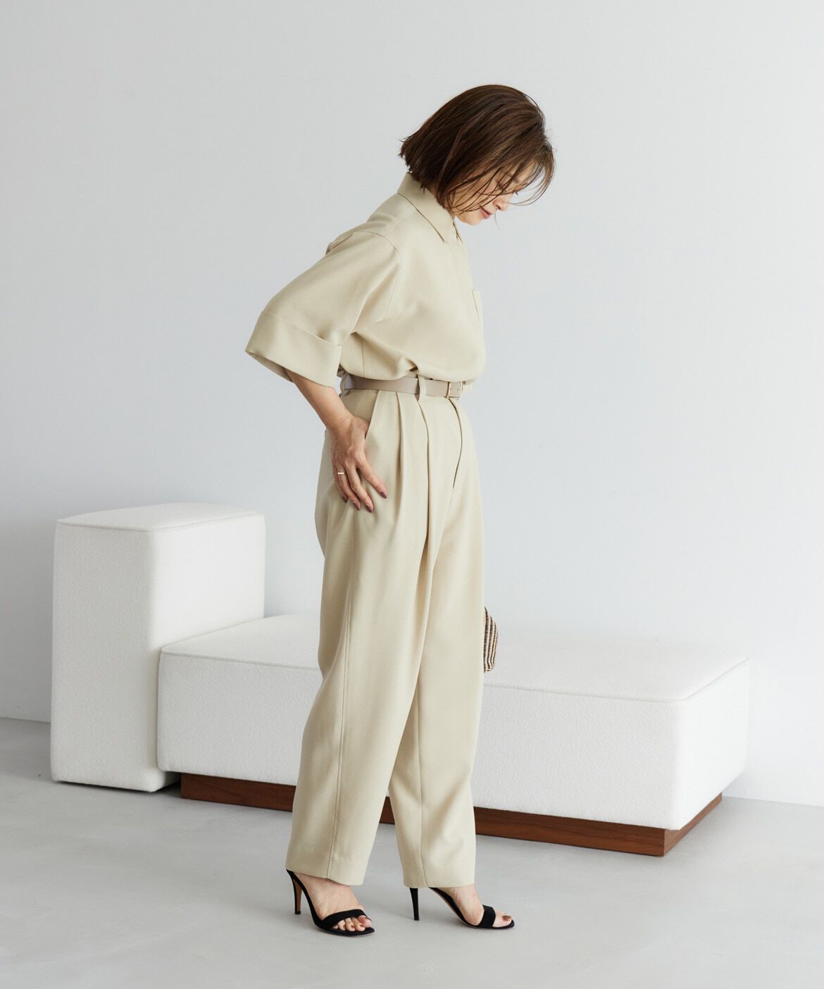 INED「《大きいサイズ》バレルパンツ《三尋木奈保コラボ》」|その他|