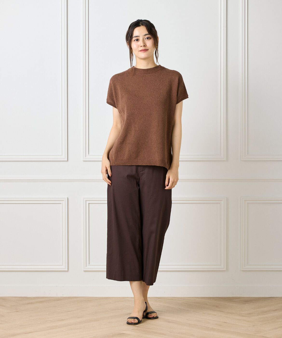 7-IDconcept.「ワイドクロップトパンツ」|その他|