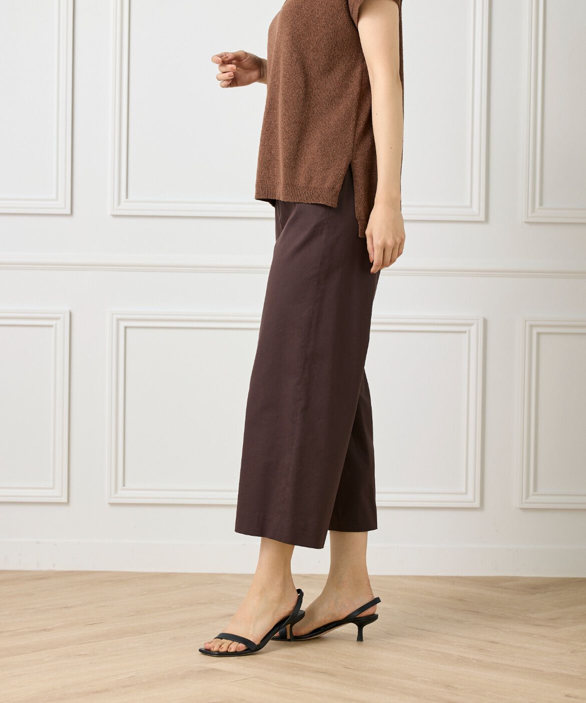 7-IDconcept.「ワイドクロップトパンツ」|その他|