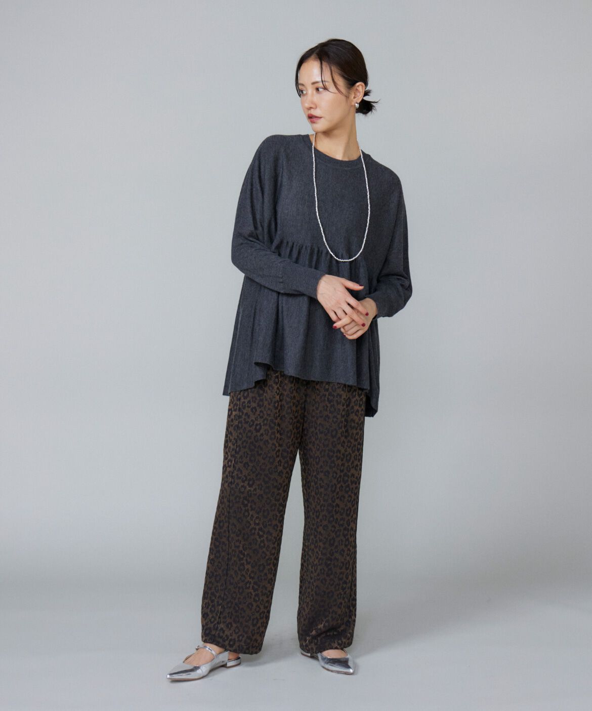 Le Souk「レオパードジャカードイージーパンツ」|その他|