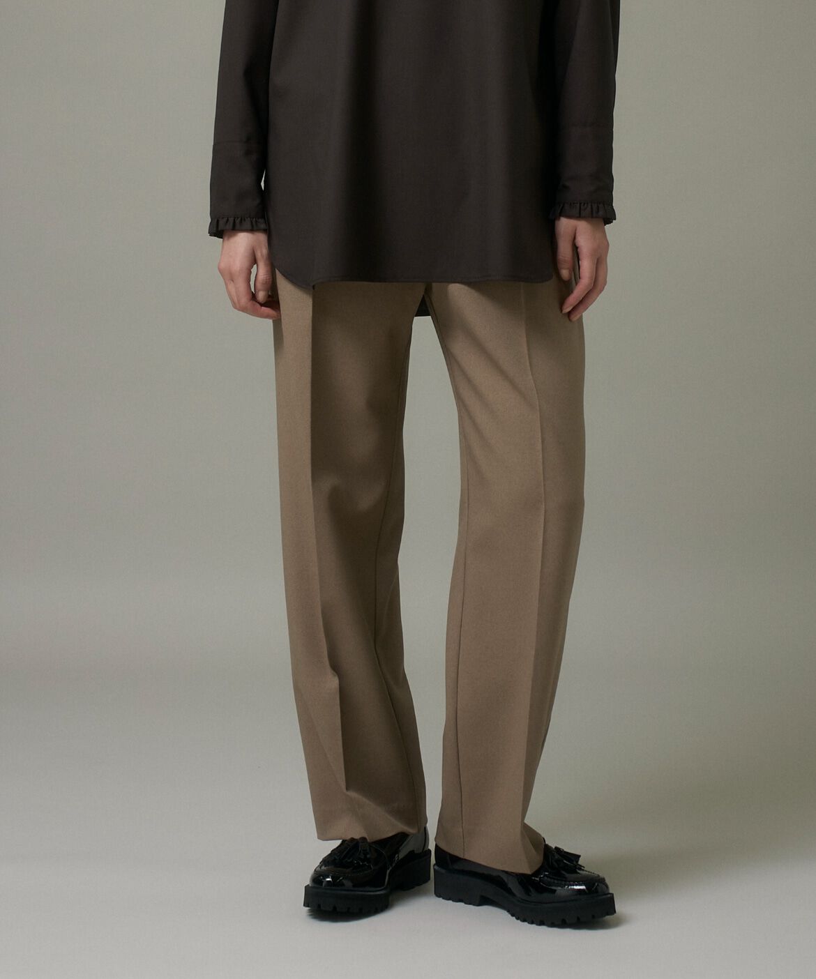 DAY by DAY it&rsquo;s international「イージーストレートパンツ《ウーリッシュフラノライト》」|その他|モカチャ3