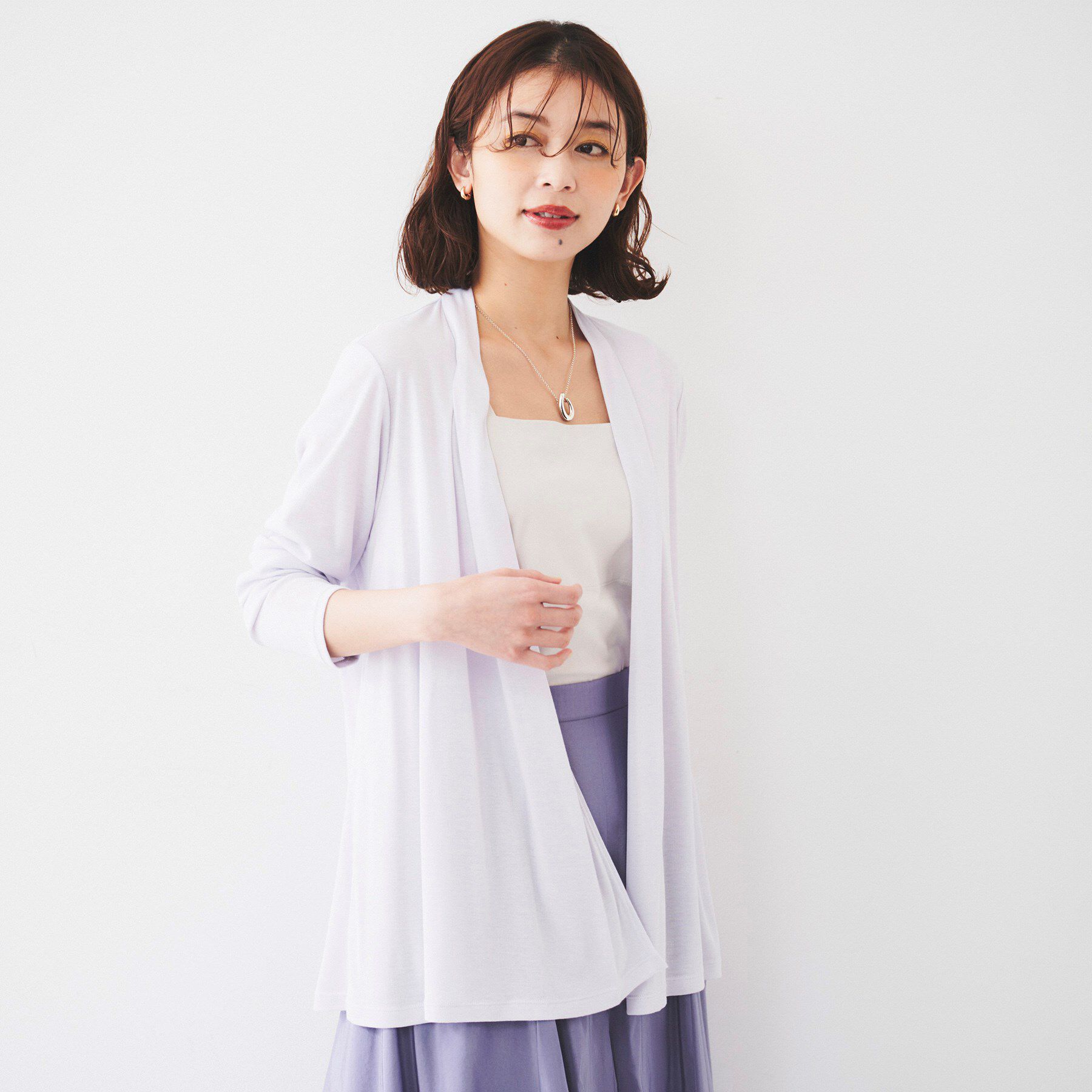 UNTITLED「【接触冷感/UV機能/遮熱】ジャージカーディガン」|カーディガン|