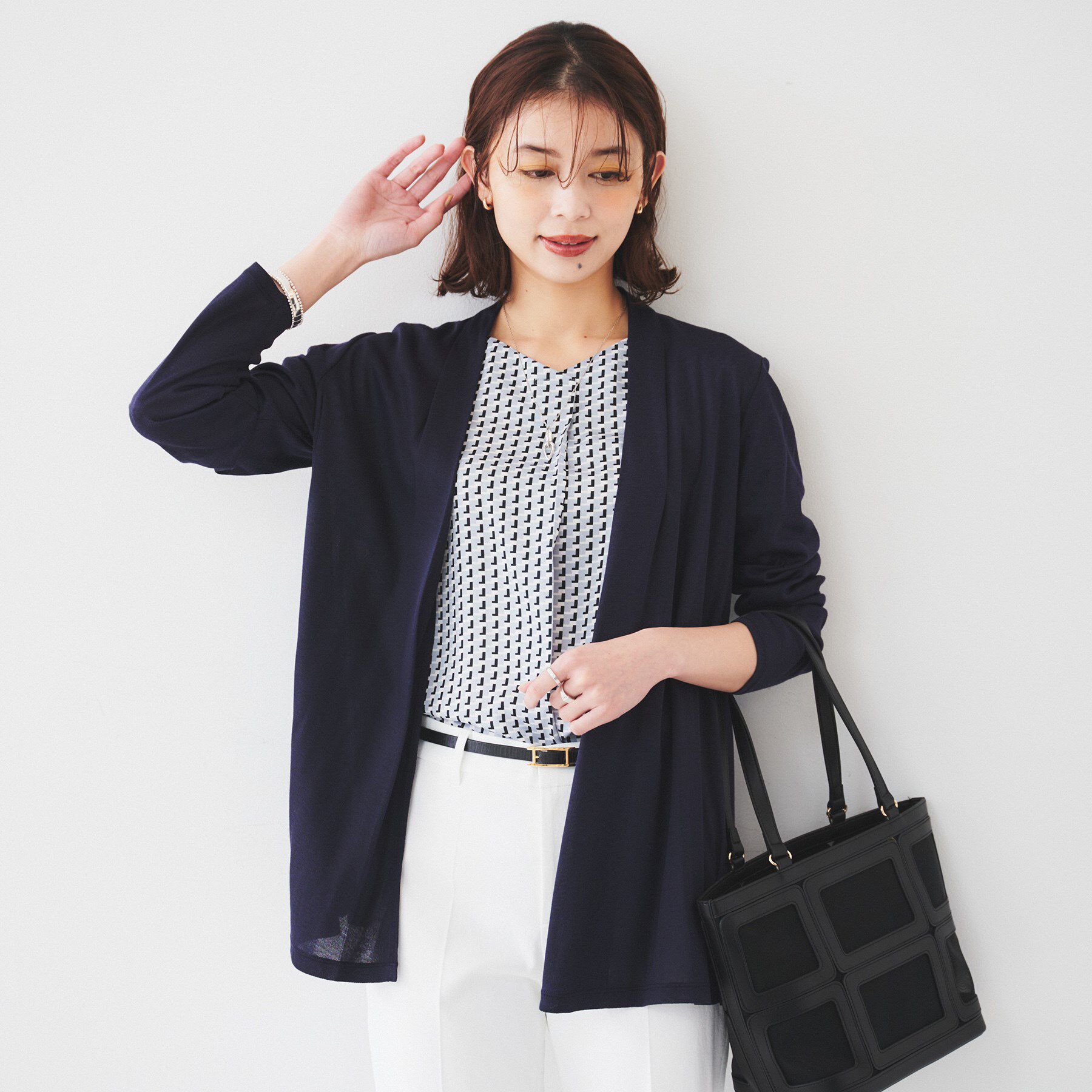 UNTITLED「【接触冷感/UV機能/遮熱】ジャージカーディガン」|カーディガン|