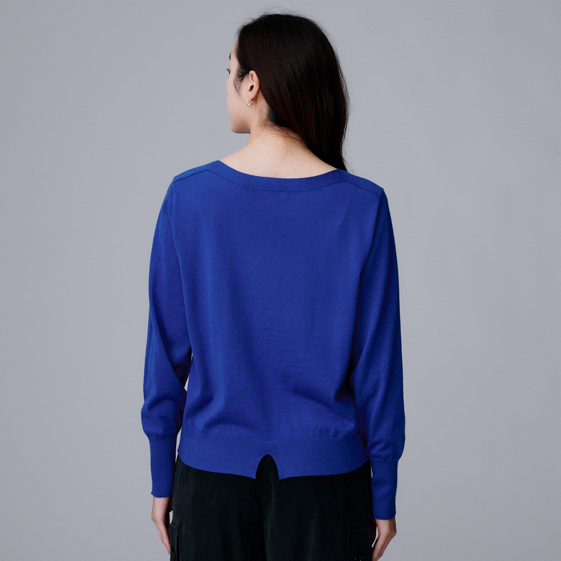 UNTITLED「【アンサンブル可/洗える】シルクウールカシミヤ ドルマンスリーブニット」|ニット・セーター|