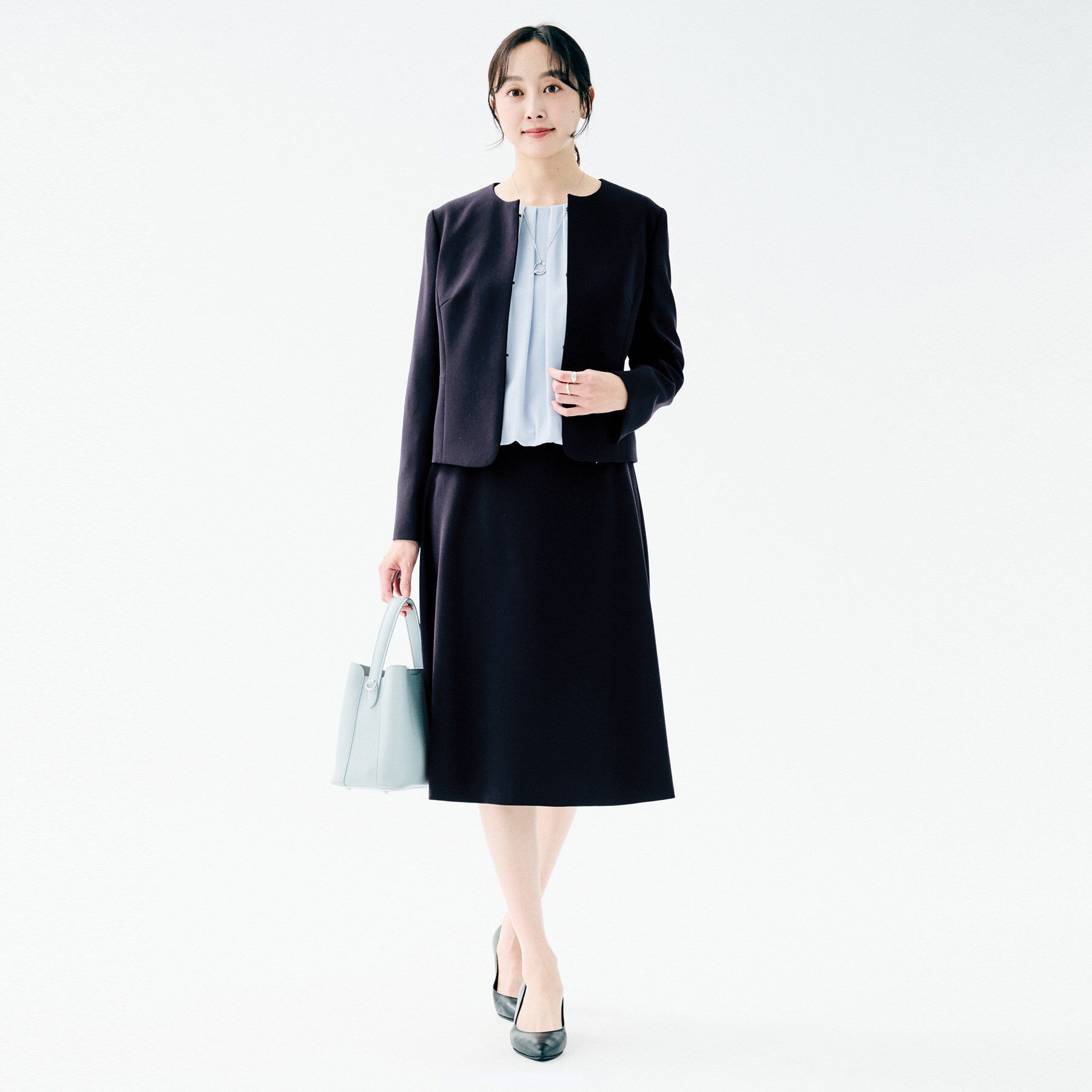 UNTITLED「【洗えるスーツ/ストレッチ性】フレアスカート」|スカート|