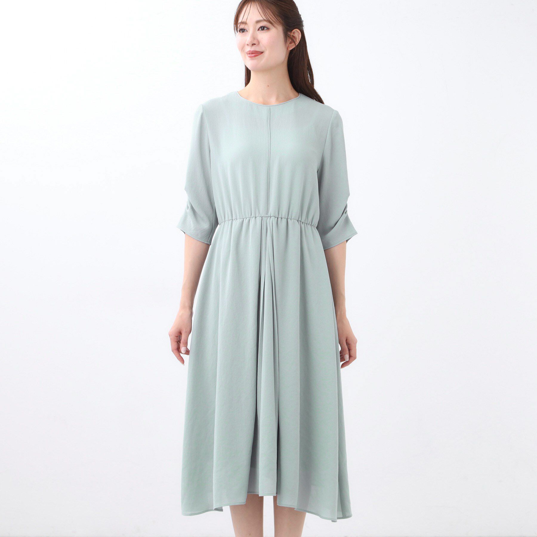 Reflect「【吸水速乾／防しわ】シルキープリーツワンピース」|ワンピース|