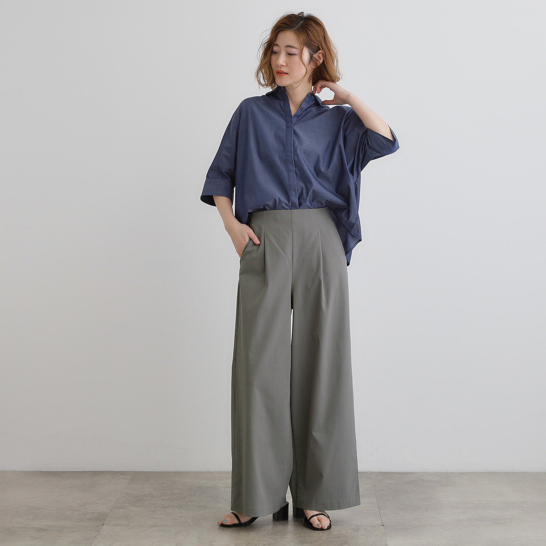 grove「高身長さん向け＋10cm【接触冷感】サマーハイパーストレッチワイドパンツ」|その他|