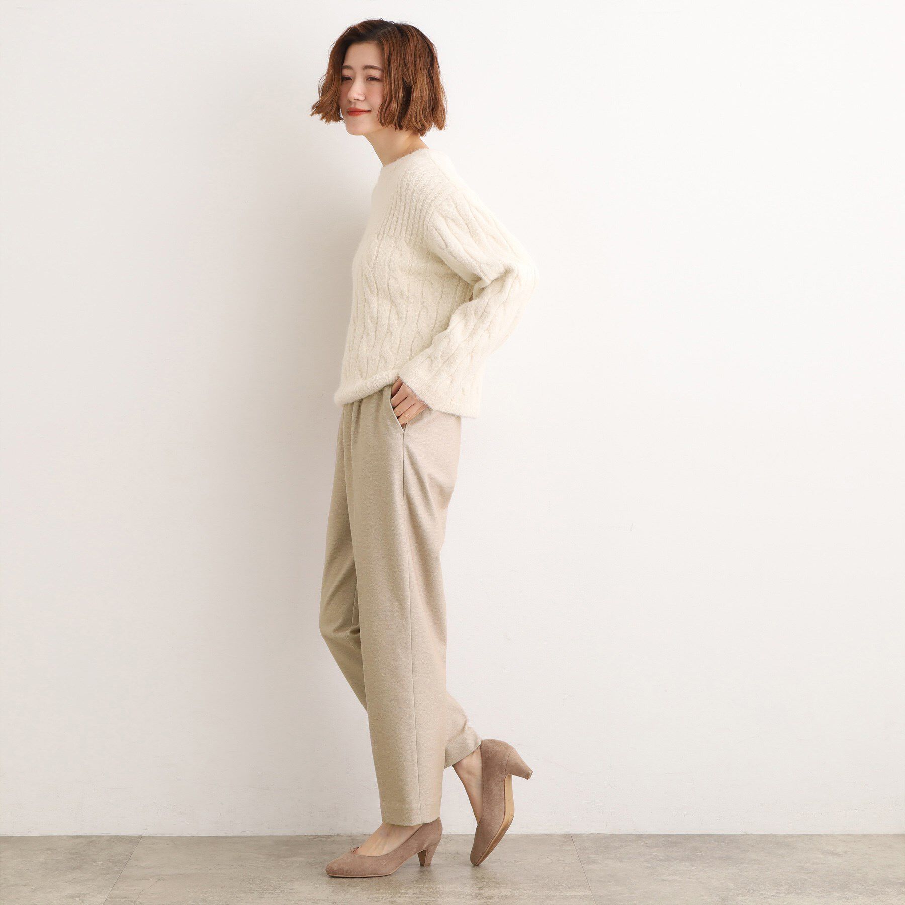 grove「【あったか起毛】きれいも暖かさも叶える、スーパーストレッチテーパードパンツ」|その他|