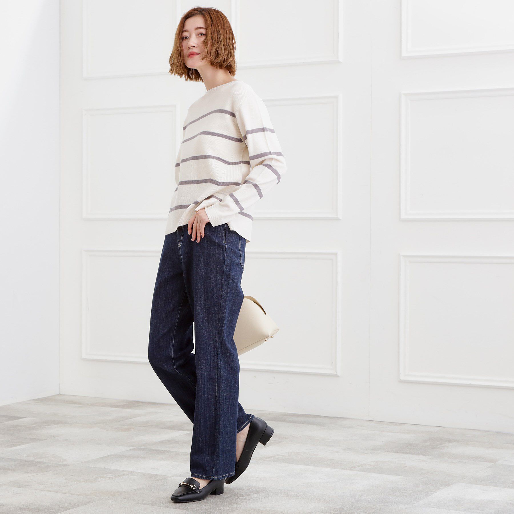 grove「【選べる着丈】大人のためのストレートデニムパンツ」|デニム|