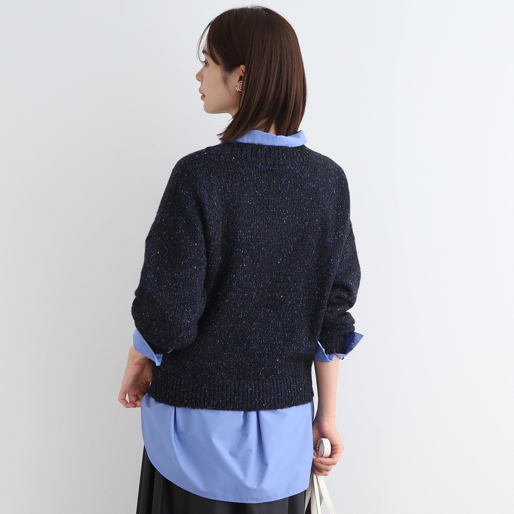 INDIVI「【洗える／イタリア素材】MIXヤーンラメニット」|ニット・セーター|