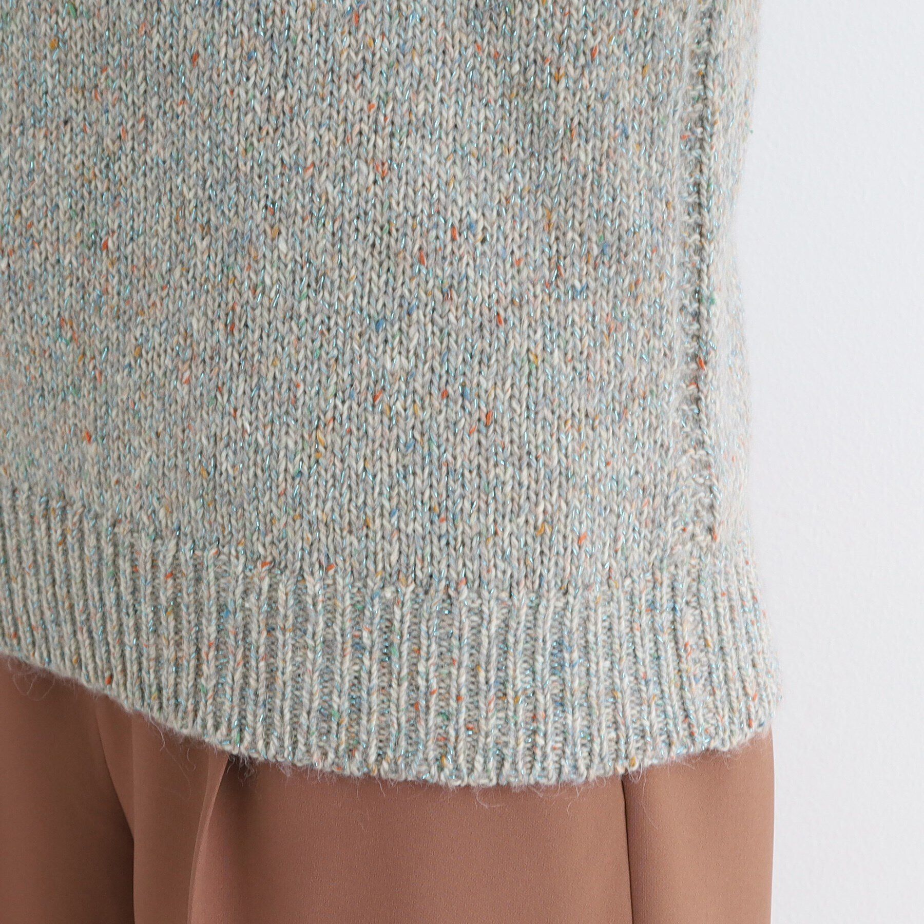 INDIVI「【洗える／イタリア素材】MIXヤーンラメニット」|ニット・セーター|