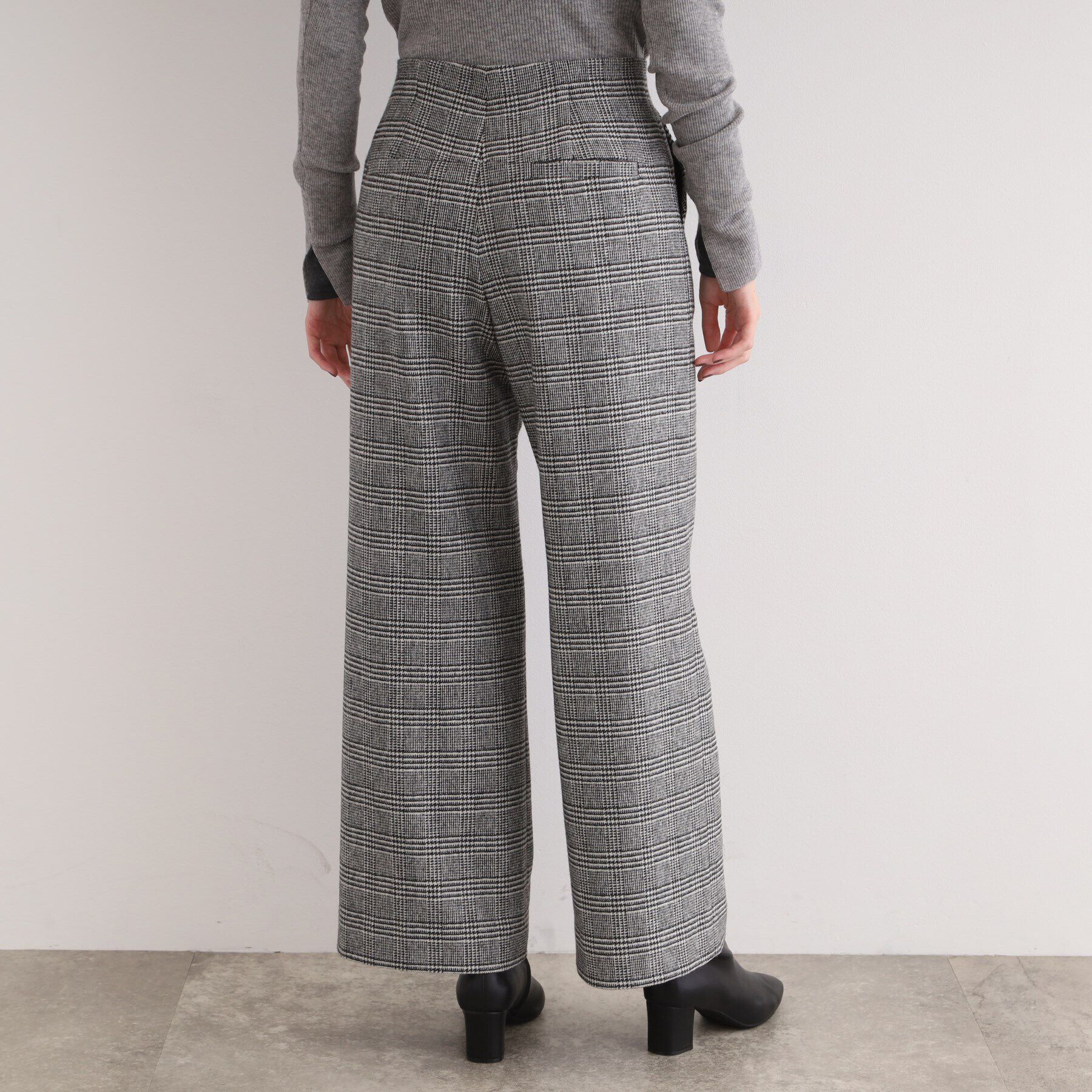 INDIVI「【褒められパンツ／ウール混】ワイドパンツ」|その他|