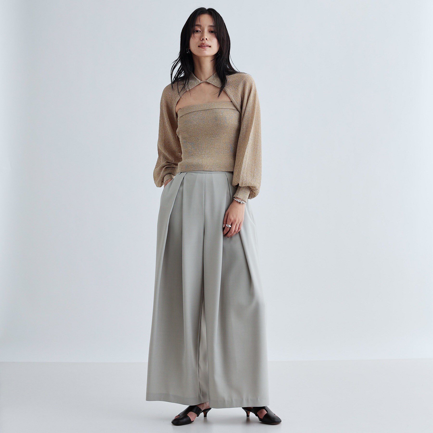 GALLEST「タックワイドパンツ」|その他|