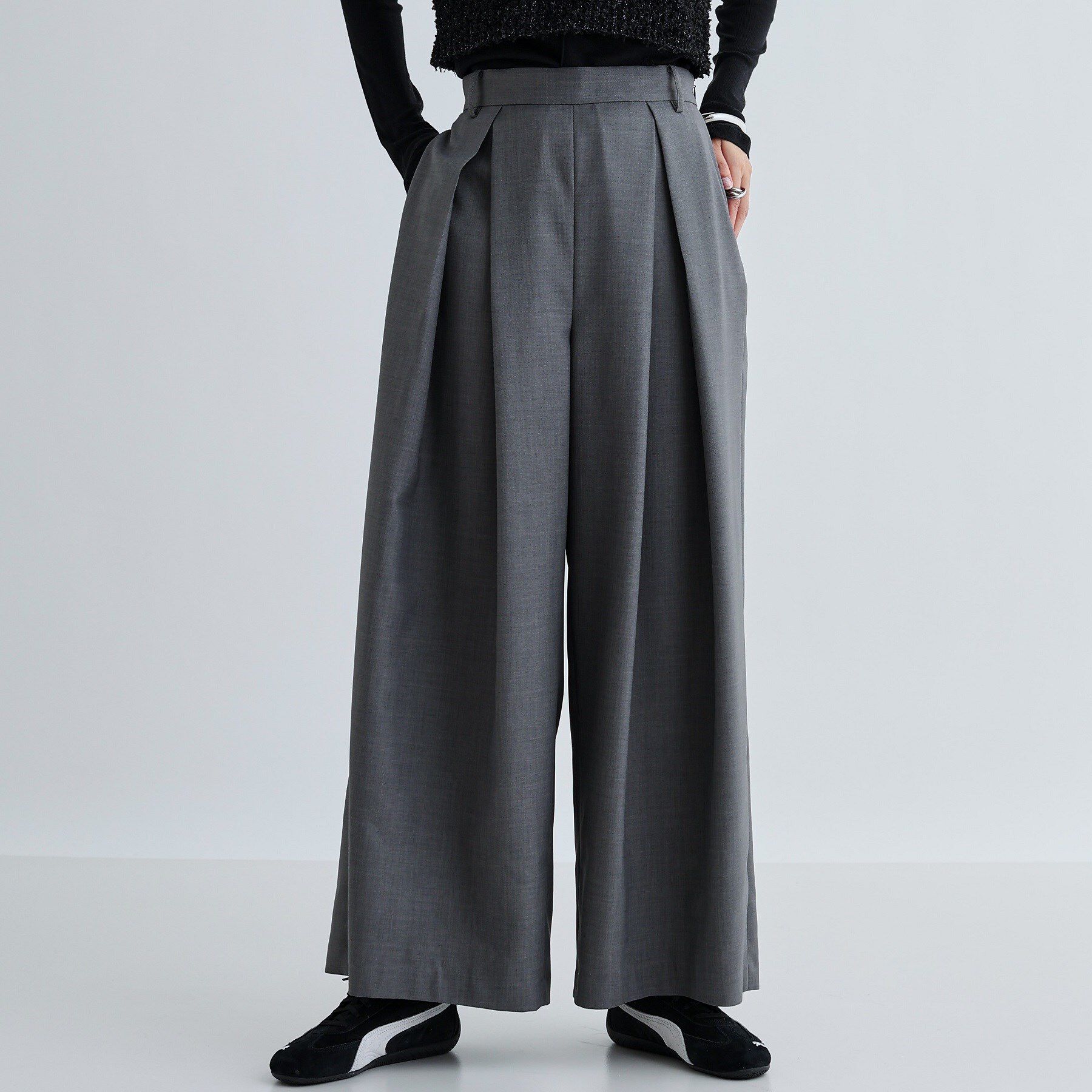 GALLEST「タックワイドパンツ」|その他|