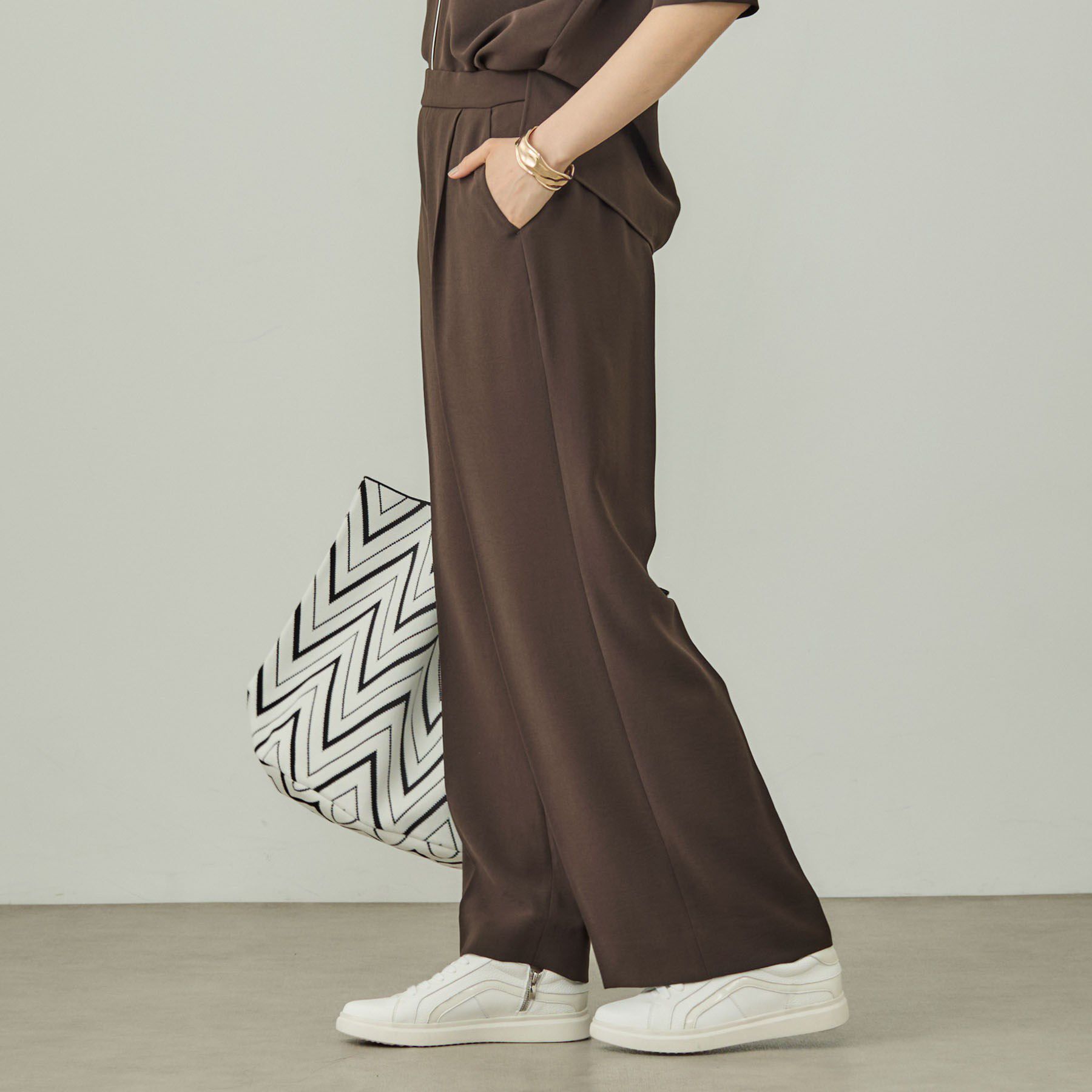 INDIVI「【洗える／UVケア】ワイドパンツ」|その他|