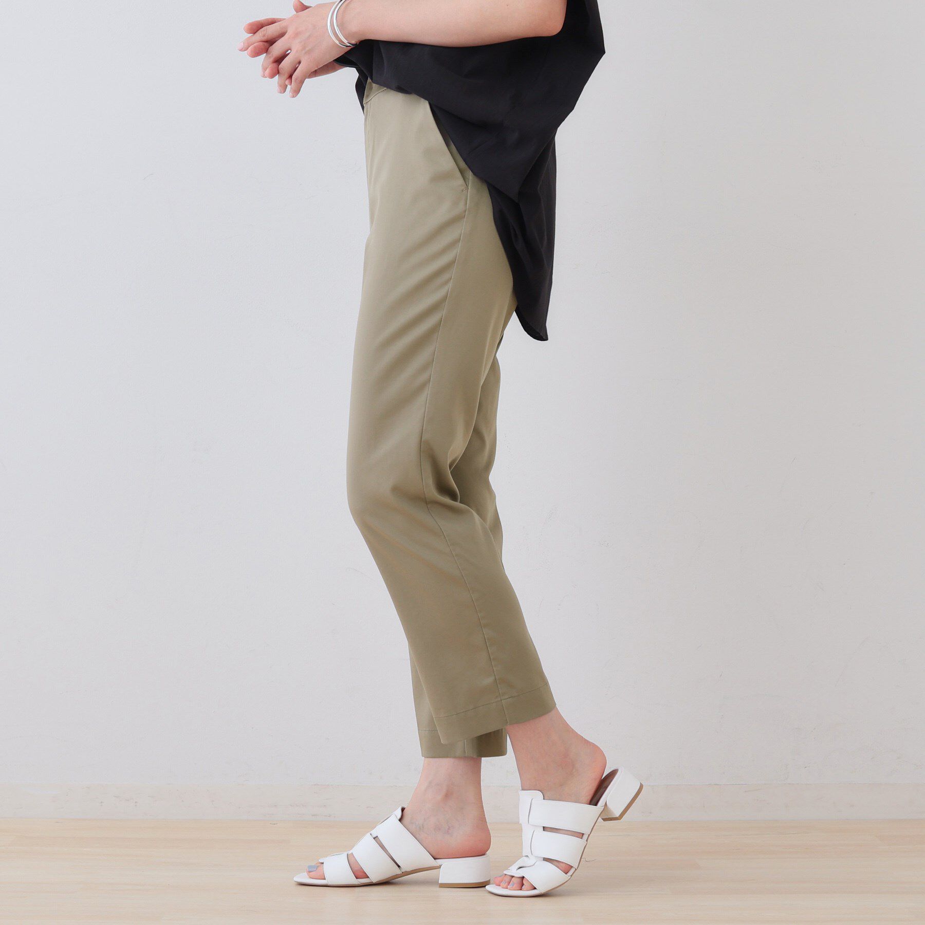 INDIVI「ストレッチストレートパンツ」|その他|