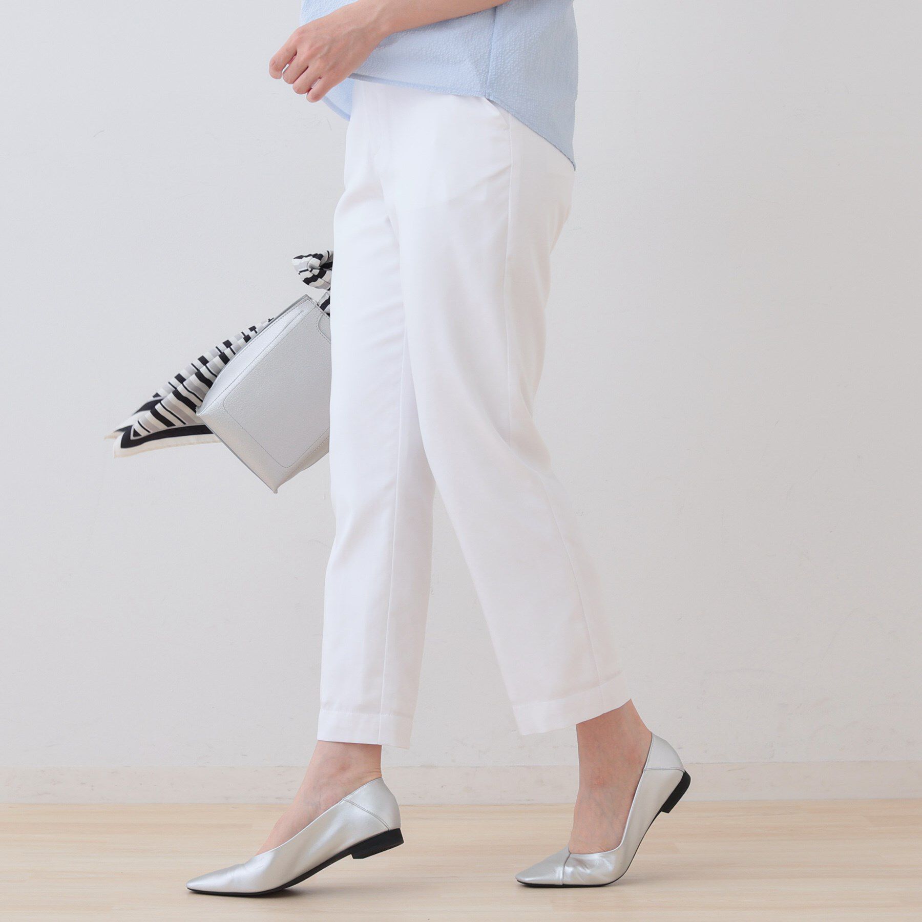 INDIVI「ストレッチストレートパンツ」|その他|