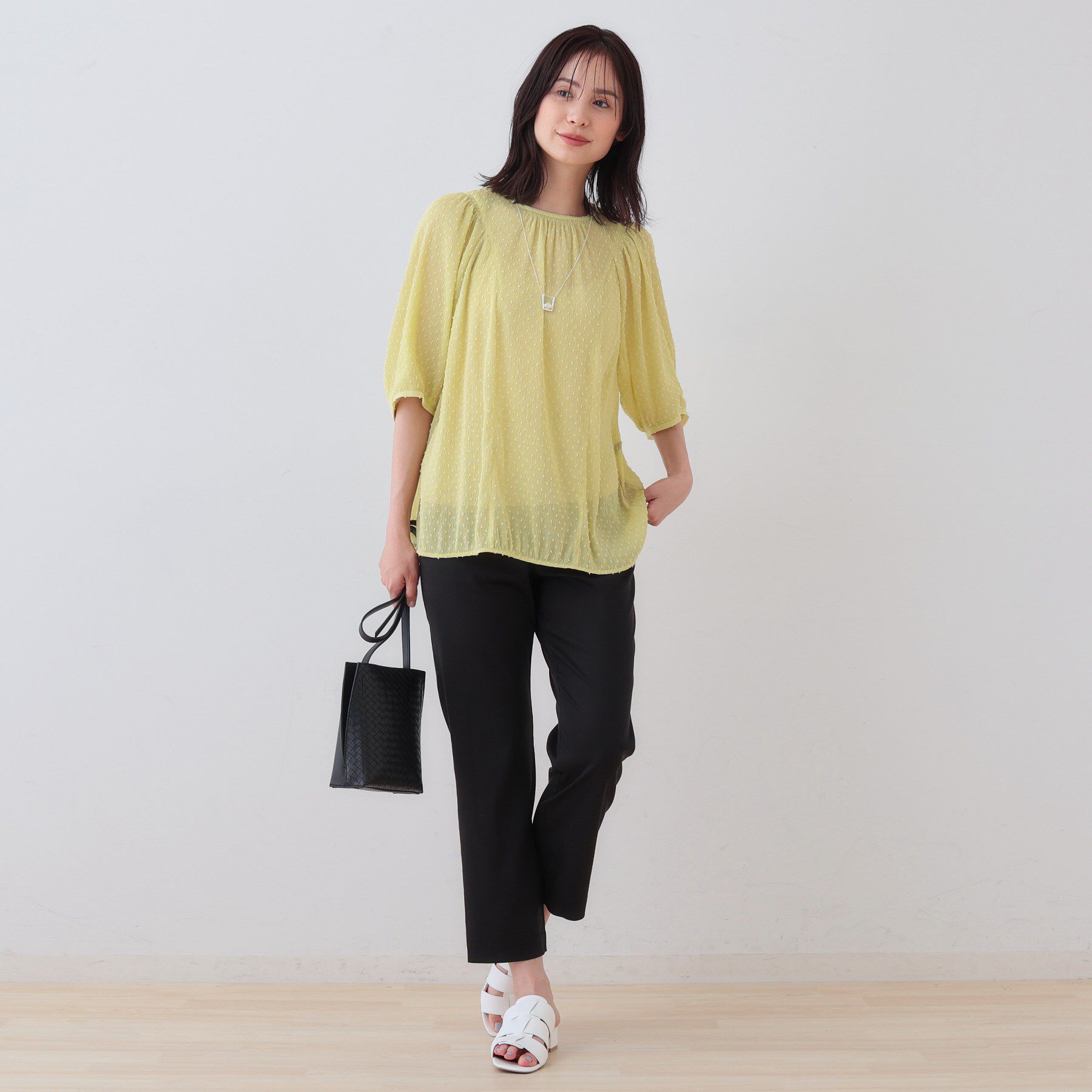 INDIVI「ストレッチストレートパンツ」|その他|