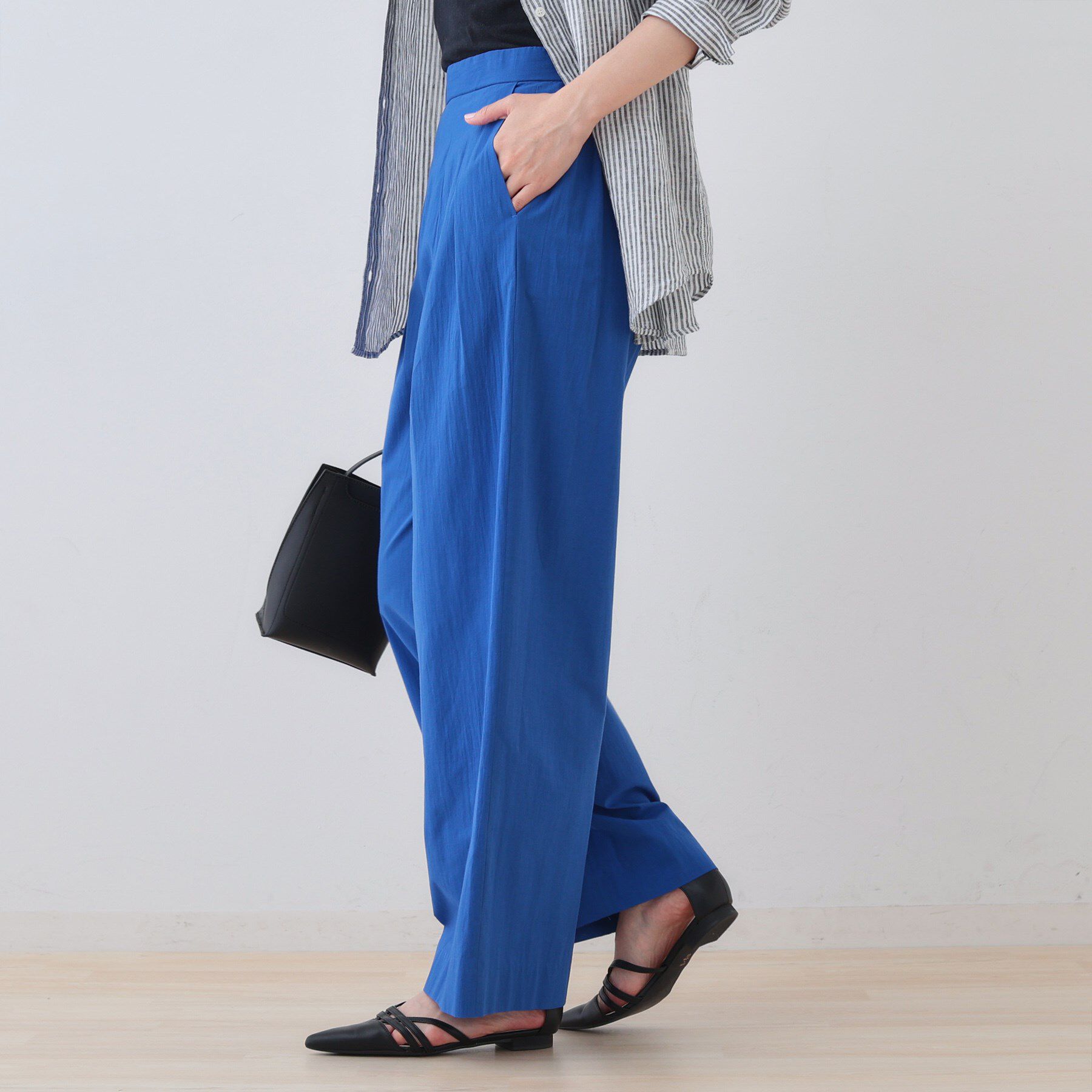 INDIVI「【SETUP可能/涼しい】コットンワイドパンツ」|その他|