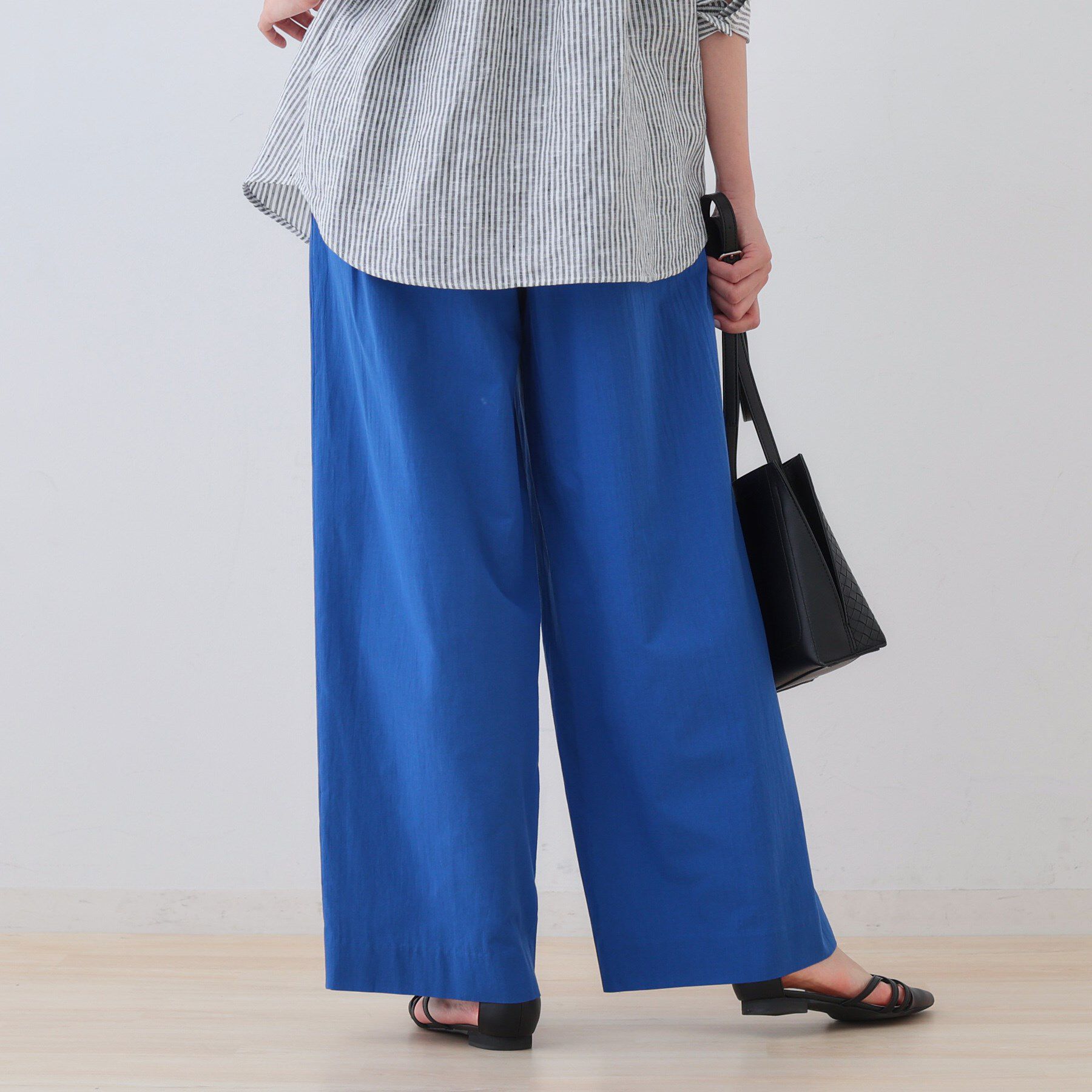 INDIVI「【SETUP可能/涼しい】コットンワイドパンツ」|その他|