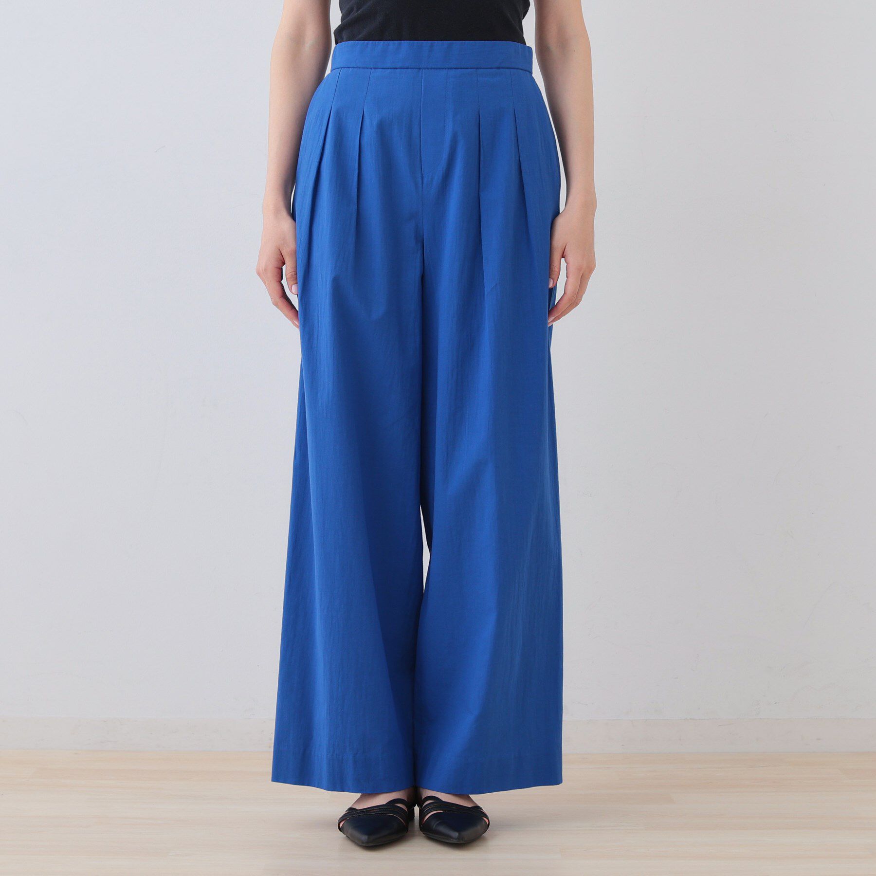 INDIVI「【SETUP可能/涼しい】コットンワイドパンツ」|その他|