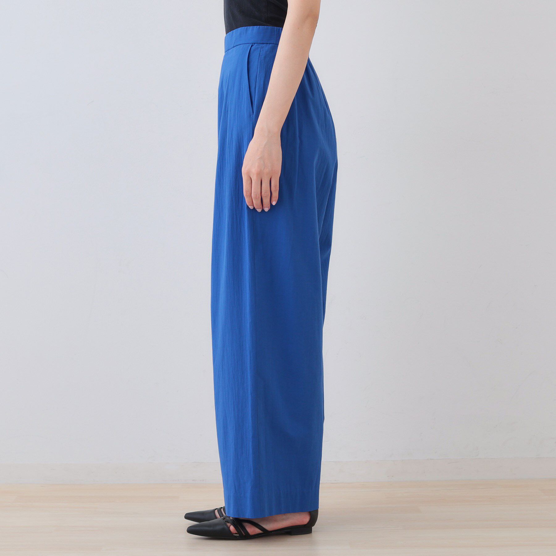 INDIVI「【SETUP可能/涼しい】コットンワイドパンツ」|その他|