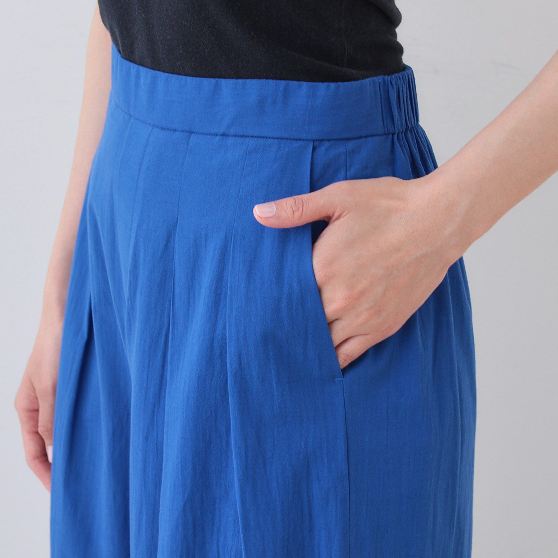 INDIVI「【SETUP可能/涼しい】コットンワイドパンツ」|その他|