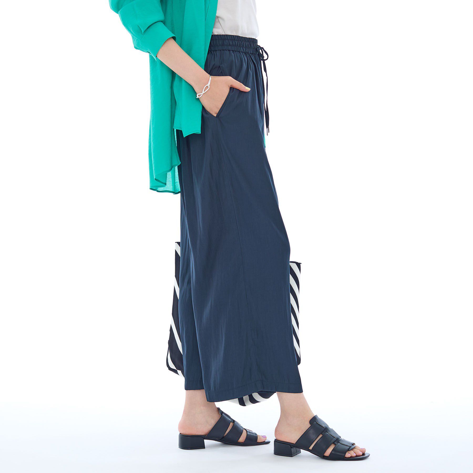 INDIVI「ギャザーワイドパンツ」|その他|