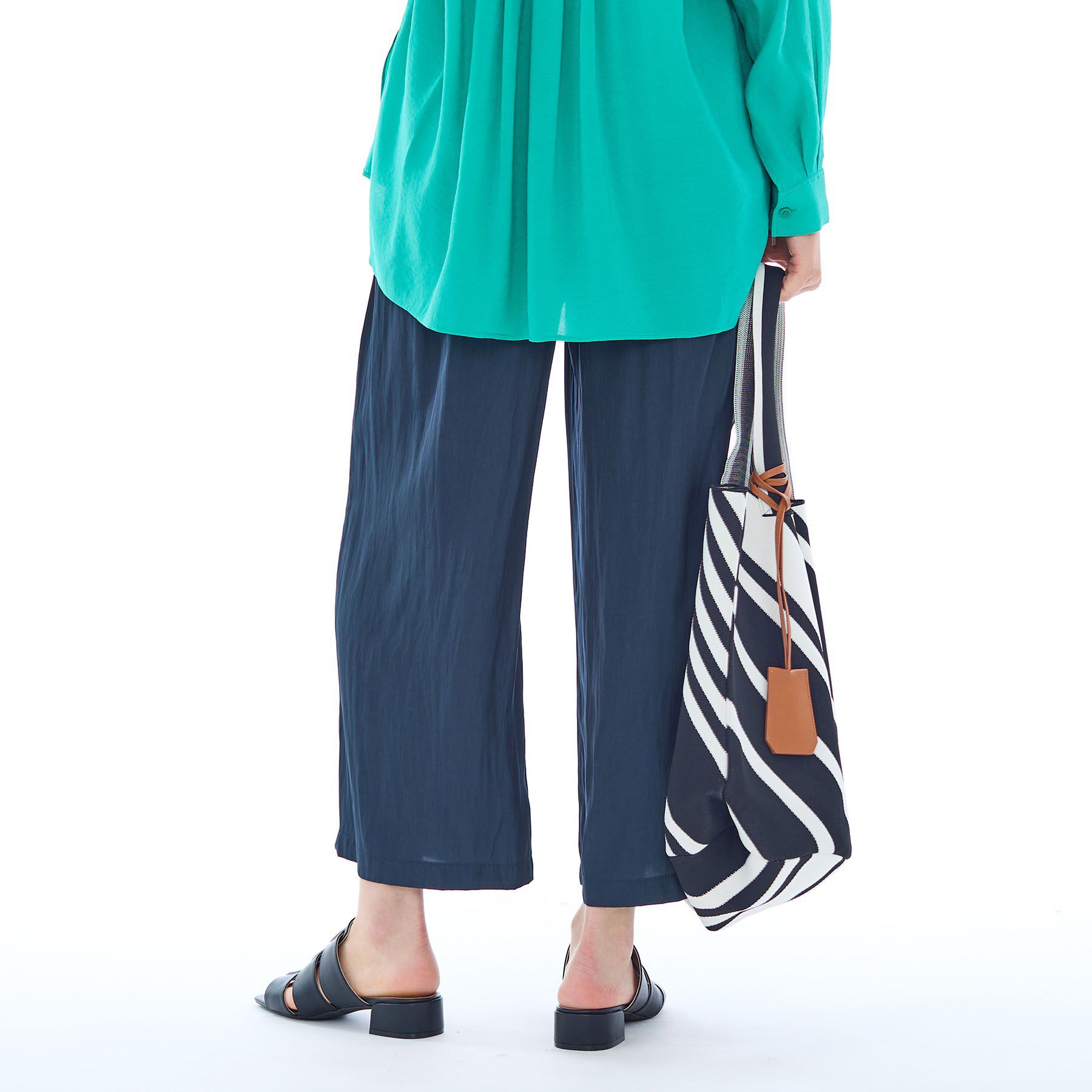 INDIVI「ギャザーワイドパンツ」|その他|