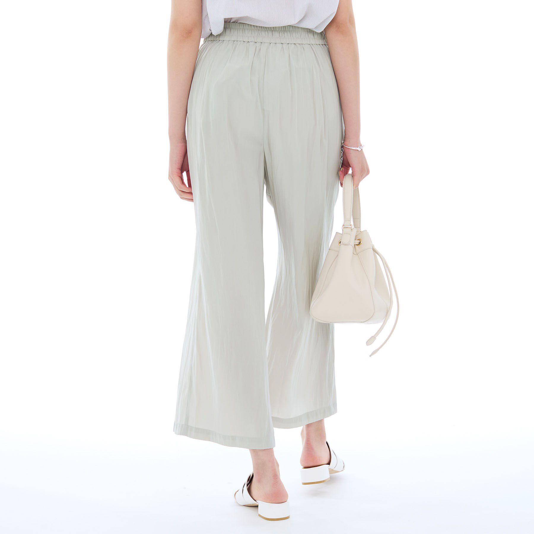 INDIVI「ギャザーワイドパンツ」|その他|