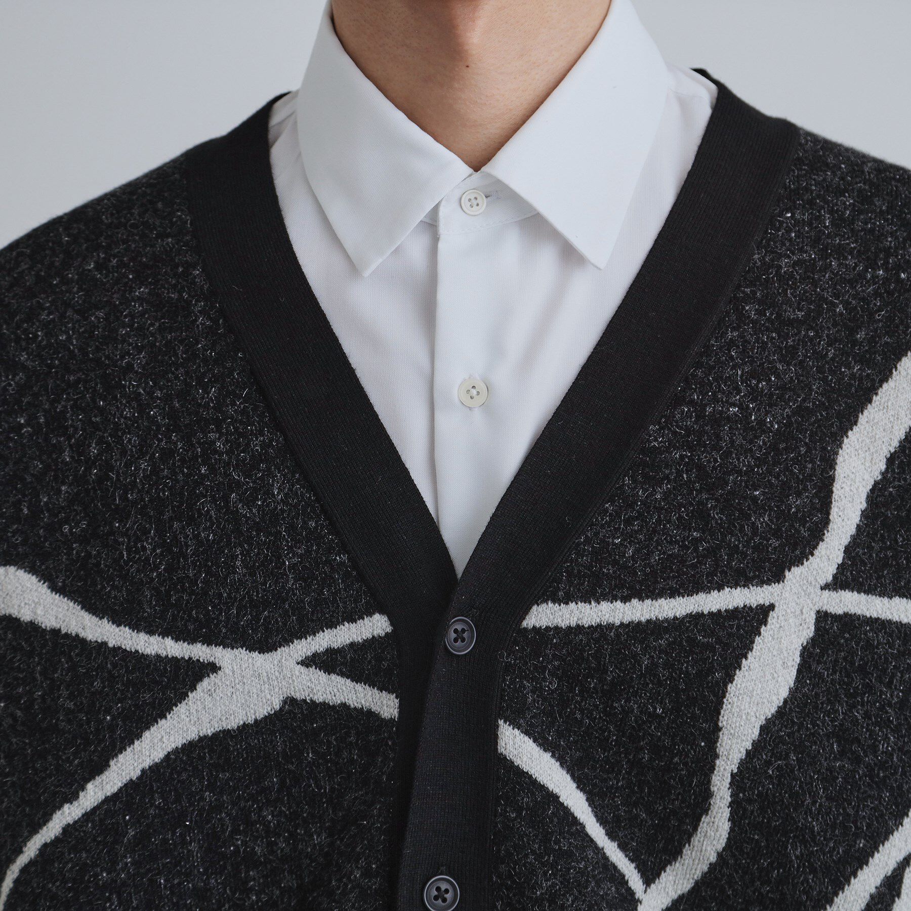 tk.TAKEO KIKUCHI「ラインアートニットカーディガン」|カーディガン|