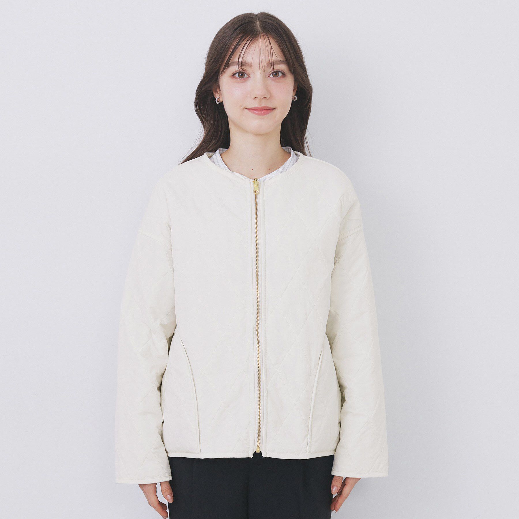 index「リバーシブル キルティングファーブルゾン【洗濯機OK】」|ブルゾン・スタジャン|