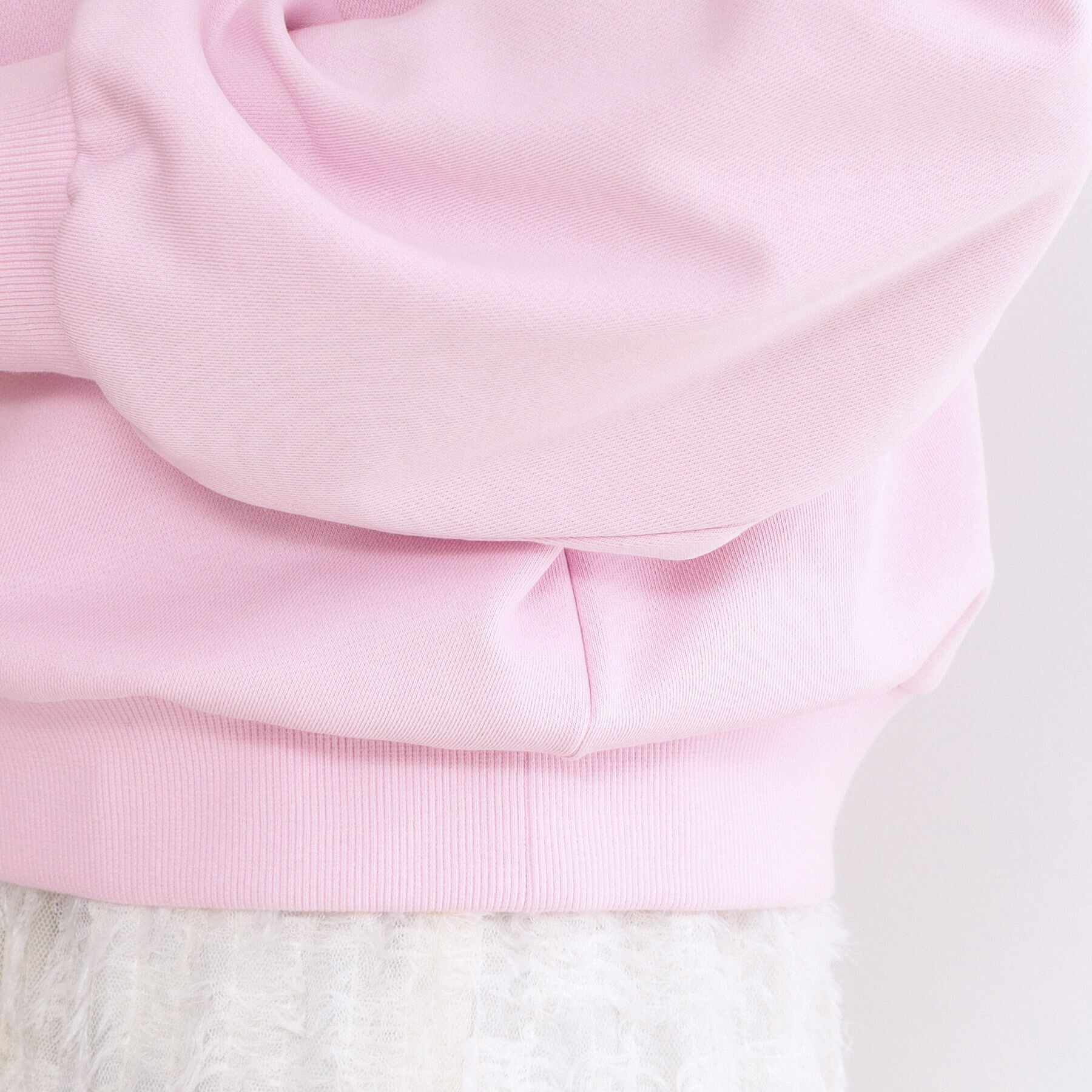 OPAQUE.CLIP「ロゴ刺繍裏毛トップス【洗濯機OK】」|Tシャツ・カットソー|