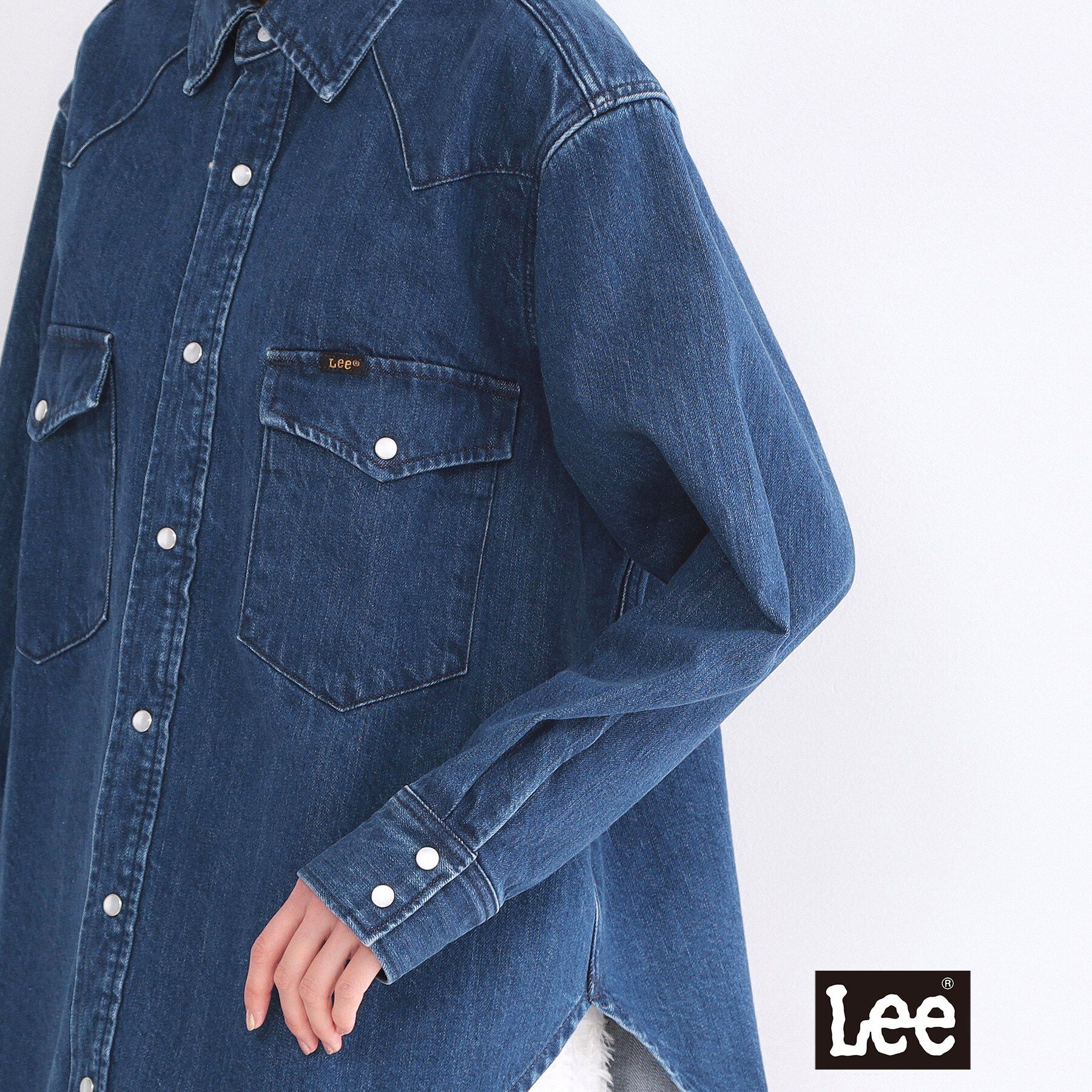 OPAQUE.CLIP「【Lee別注】ウエスタンシャツデニムジャケット【洗濯機OK】」|デニムジャケット|