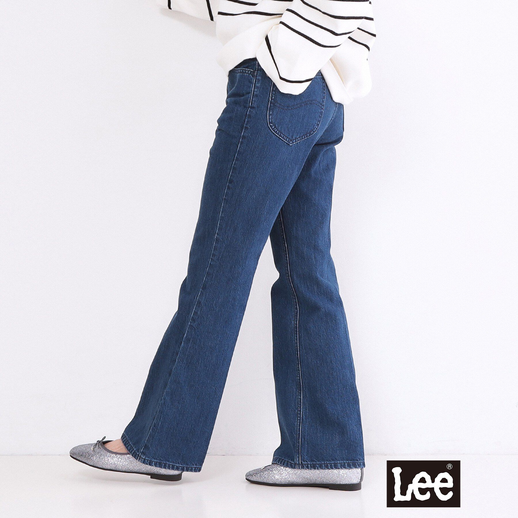 OPAQUE.CLIP「【Lee別注】フレアデニムパンツ【洗濯機OK】」|デニム|