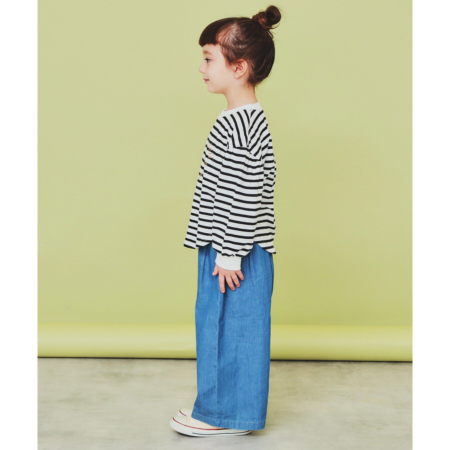 THE SHOP TK「【110-150】ハートロゴパフ袖プルオーバー/洗濯機OK」|Tシャツ・カットソー|