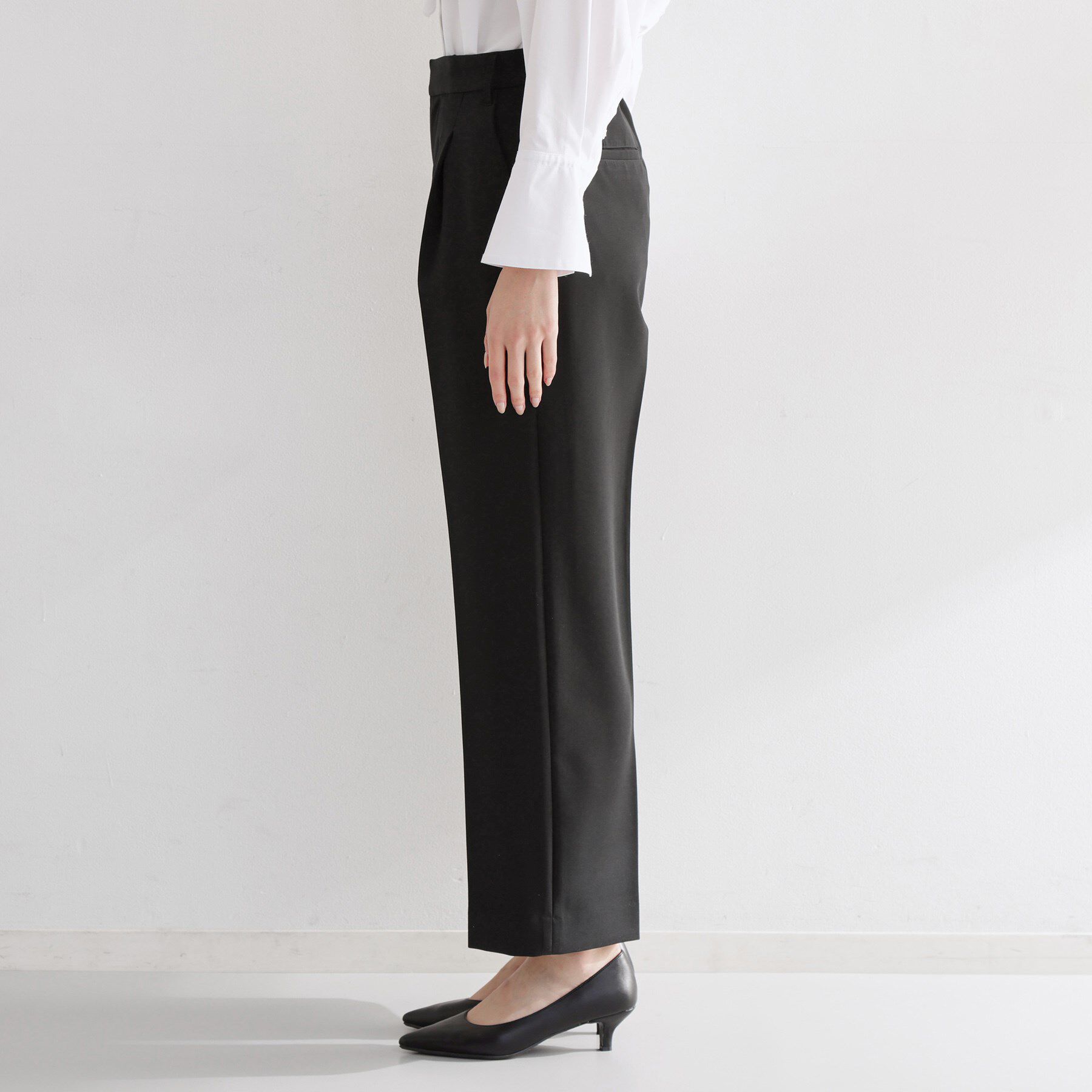 THE SHOP TK「【通勤・セレモニー】ダブルクロスワイドパンツ/セットアップ可」|その他|