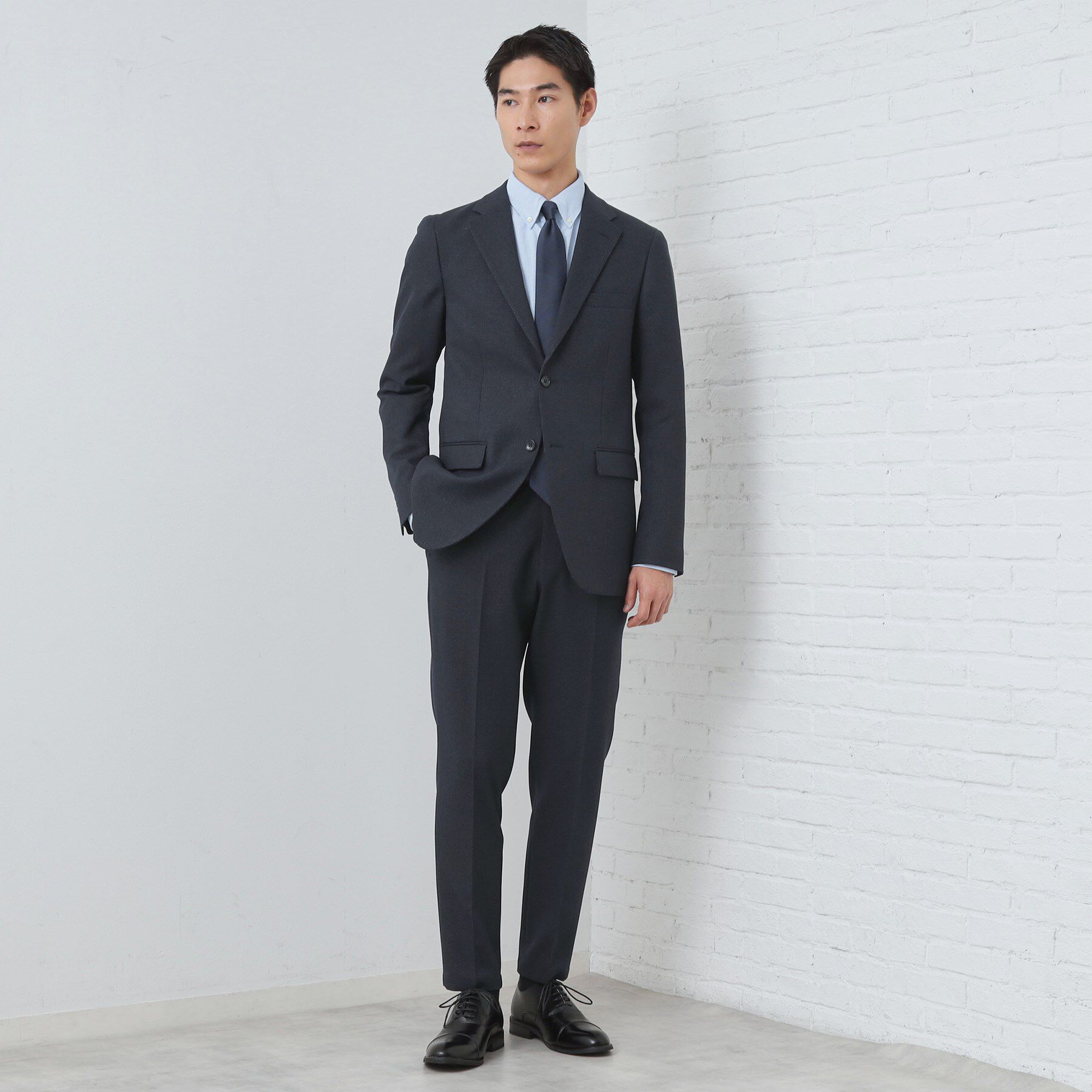 THE SHOP TK「【セットアップ可/防シワ/洗濯機OK】AVANT WOOLYグレンチェックジャケット」|テーラードジャケット|