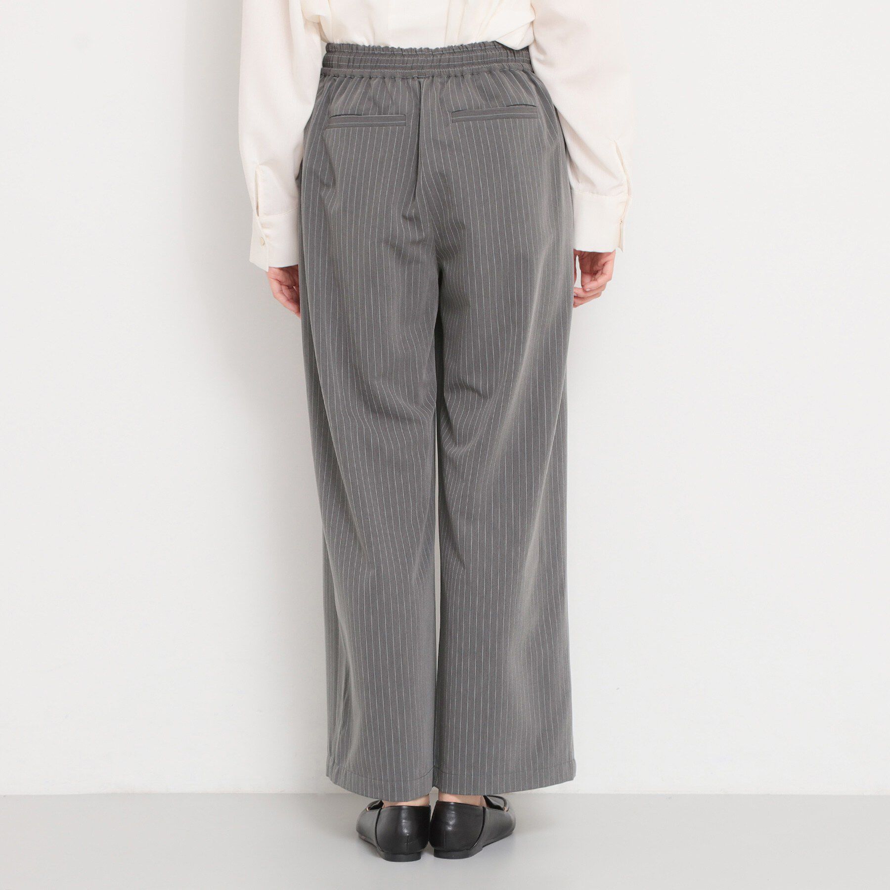 THE SHOP TK「ストライプイージーワイドパンツ」|その他|