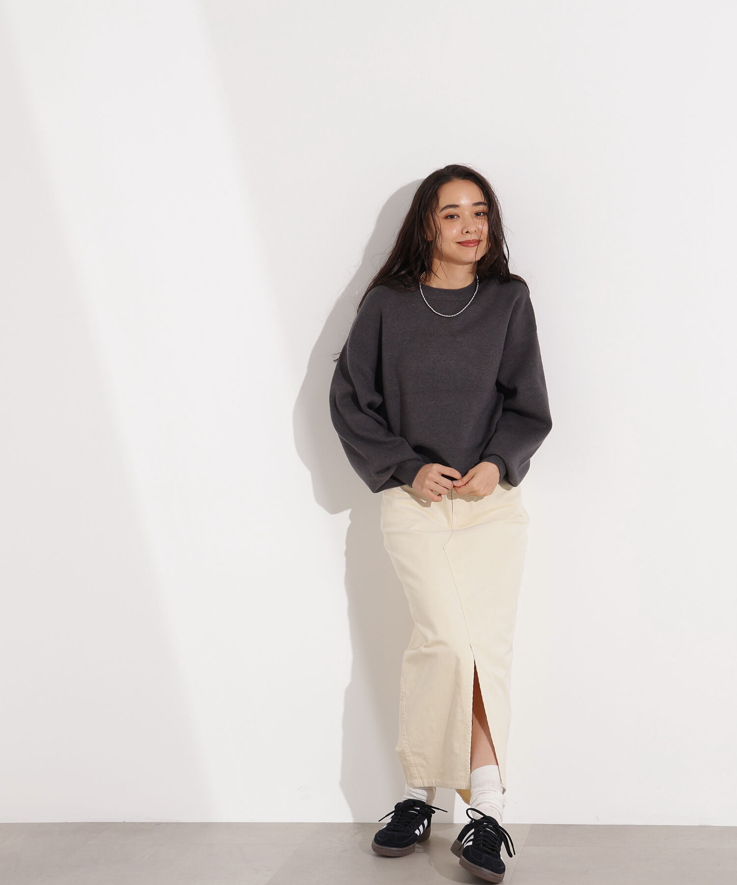  「コーデュロイスリットスカート」|スカート|