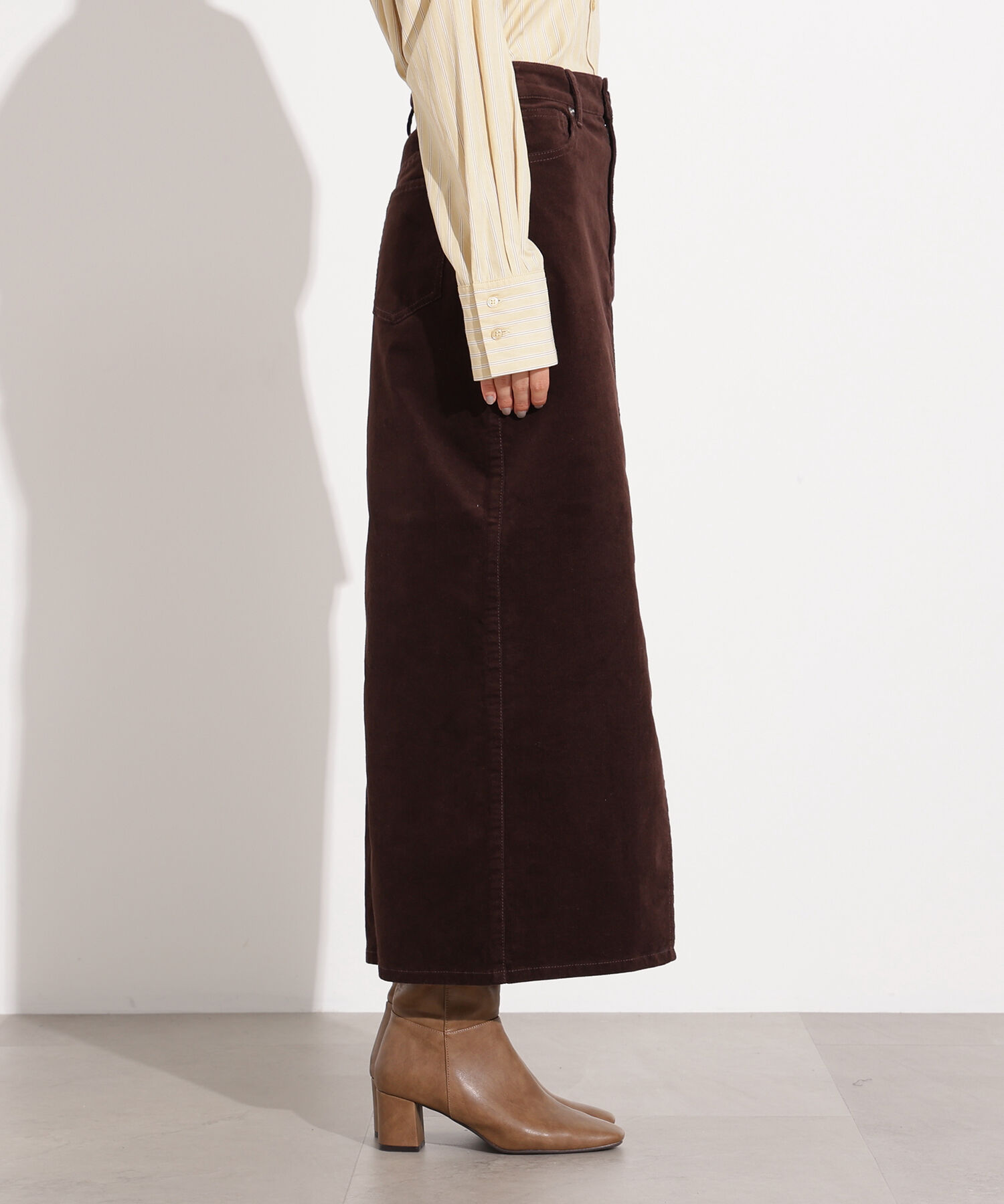  「コーデュロイスリットスカート」|スカート|
