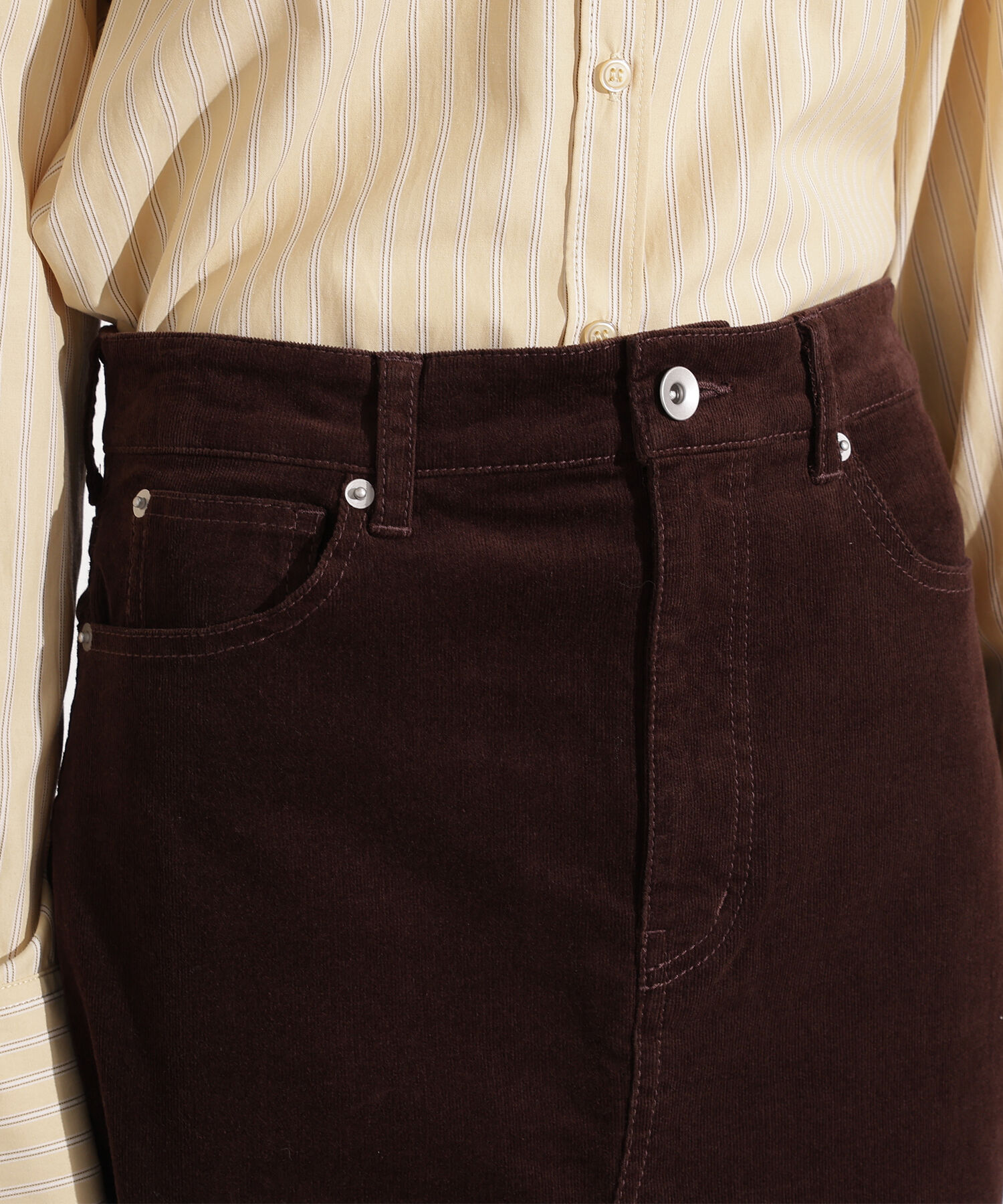  「コーデュロイスリットスカート」|スカート|