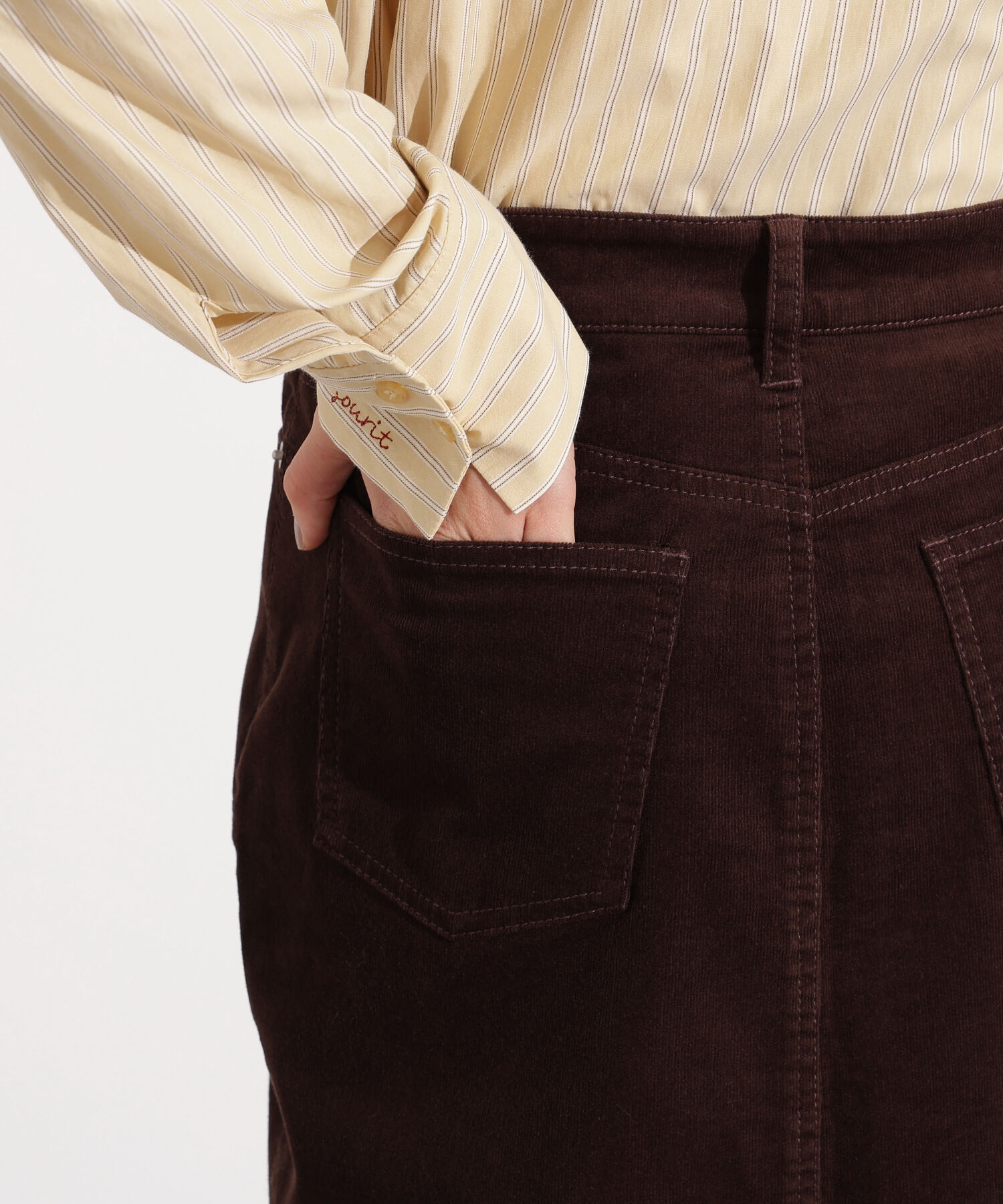  「コーデュロイスリットスカート」|スカート|