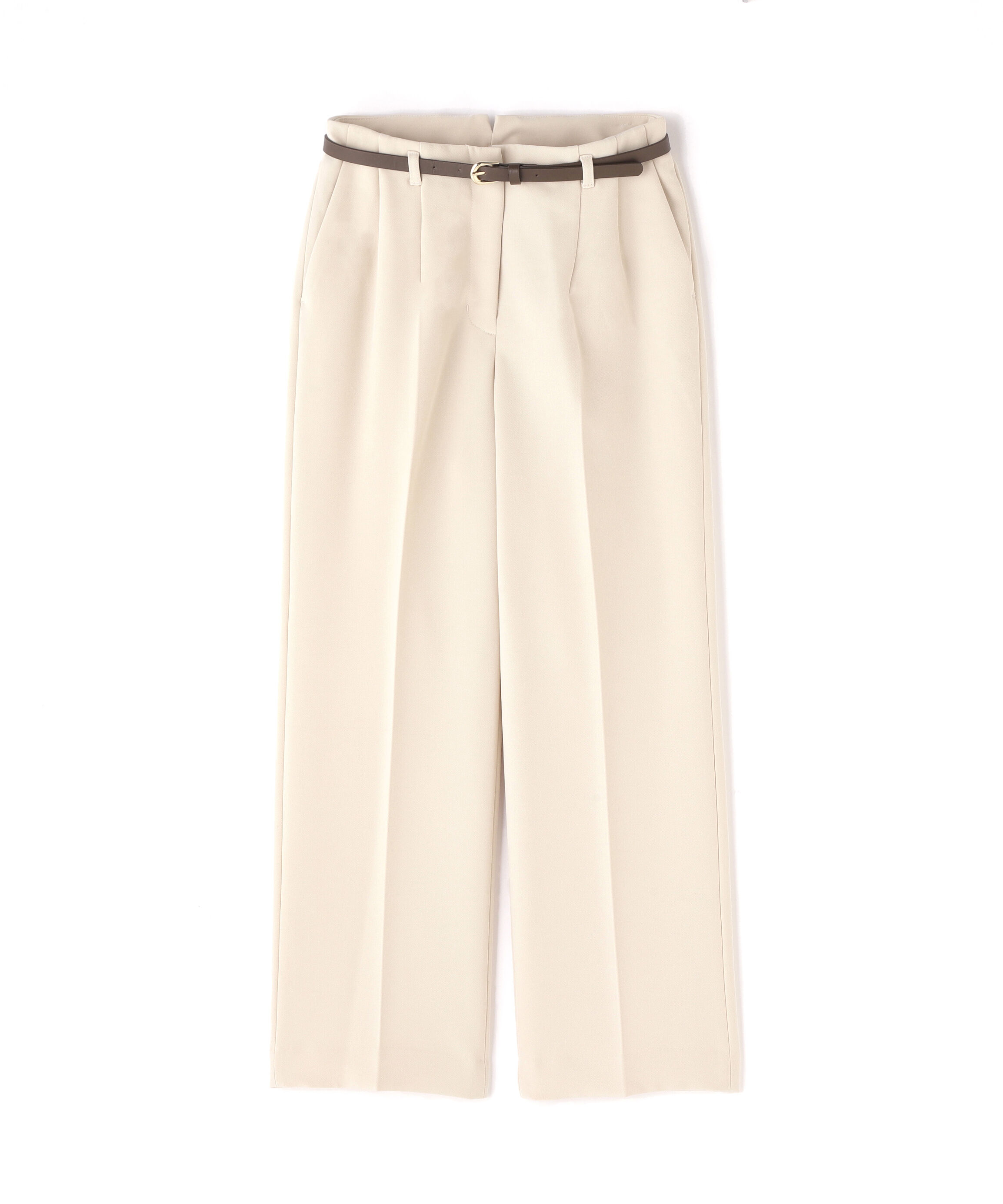  「＜骨格ストレート＞ベルト付スリムストレートパンツ」|その他|